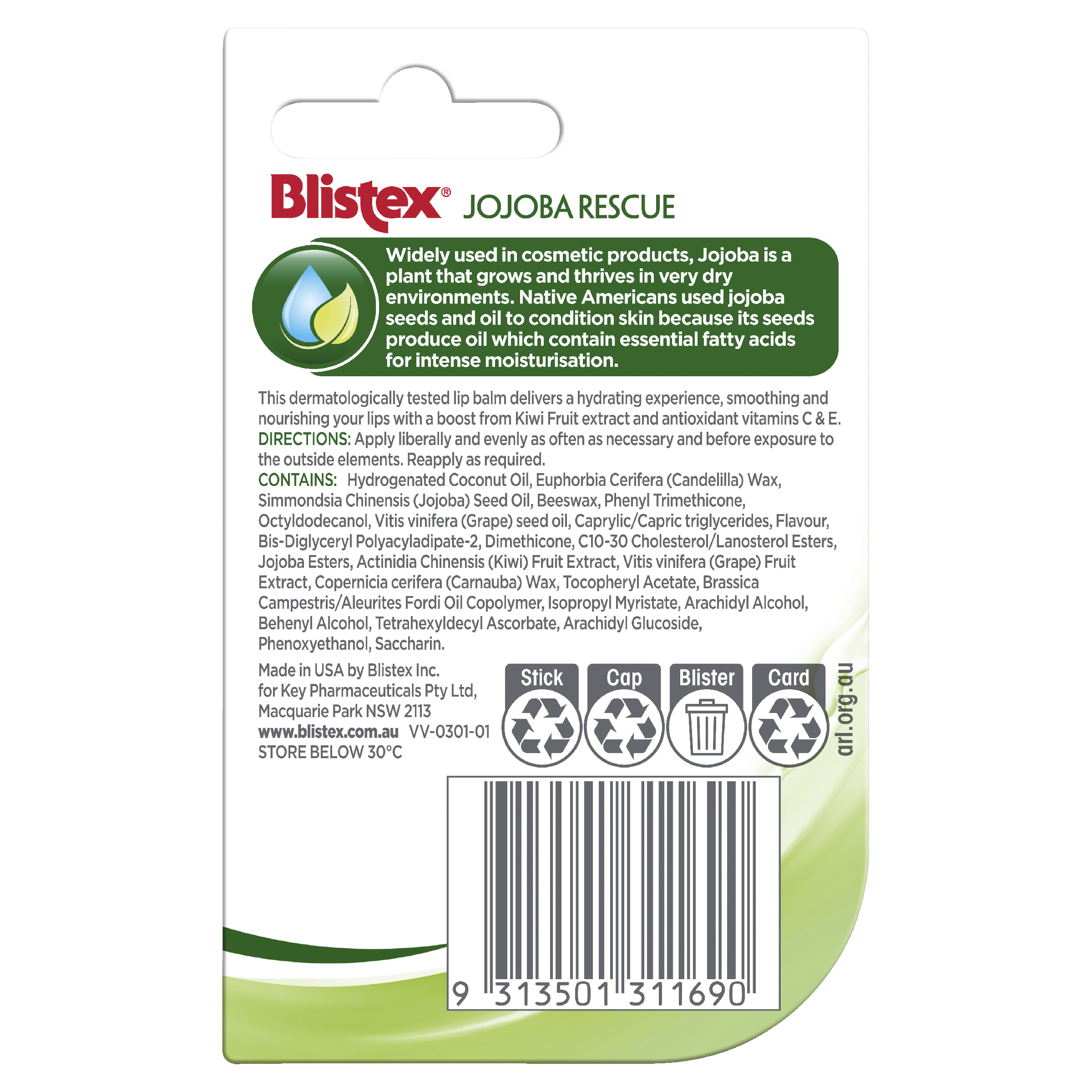 BLISTEX JOJOBA RESCUE 3.7G - Image 2