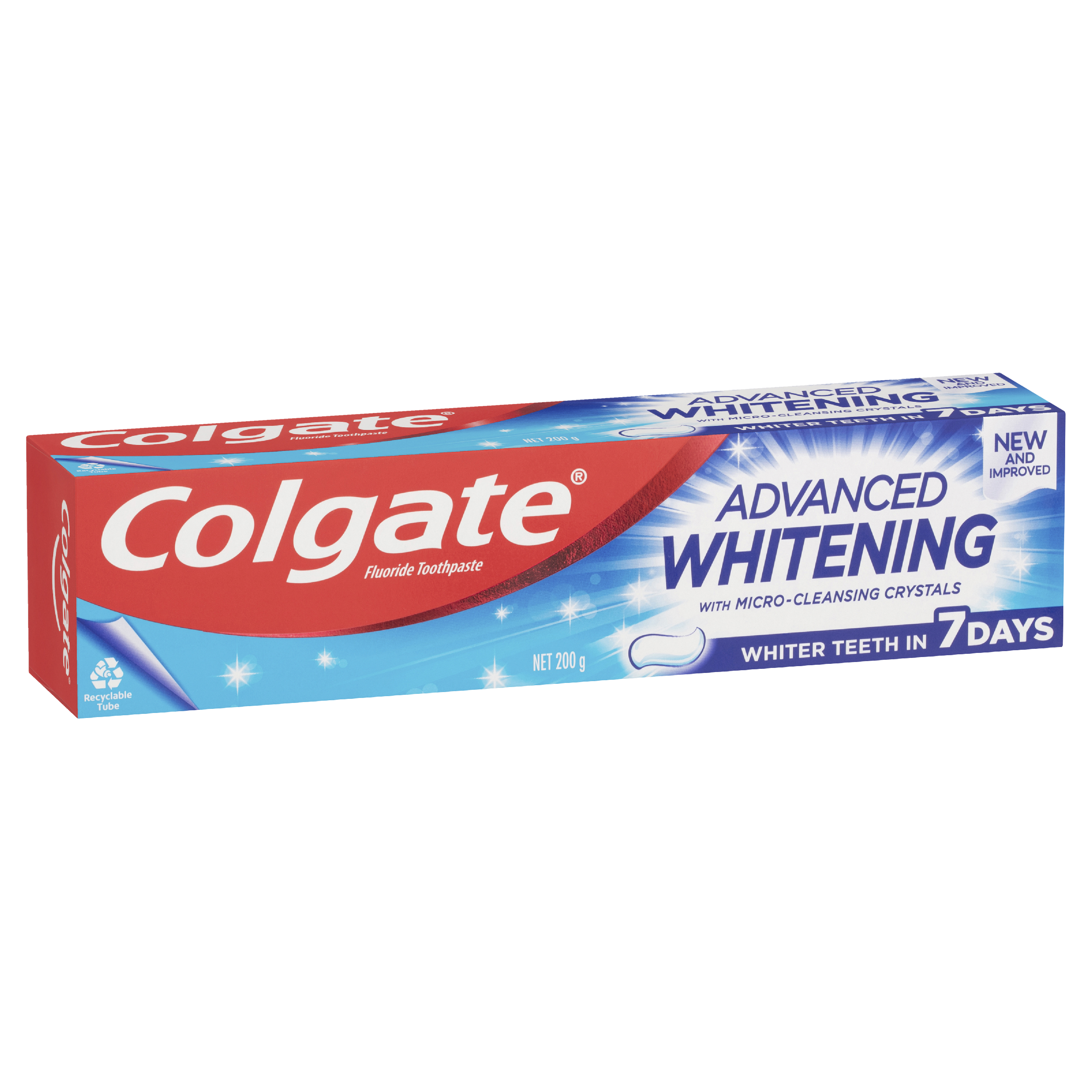 COLGATE TOOTHPASTE ADVANCED WHITENING CLEANSING CRYSTALS  200G