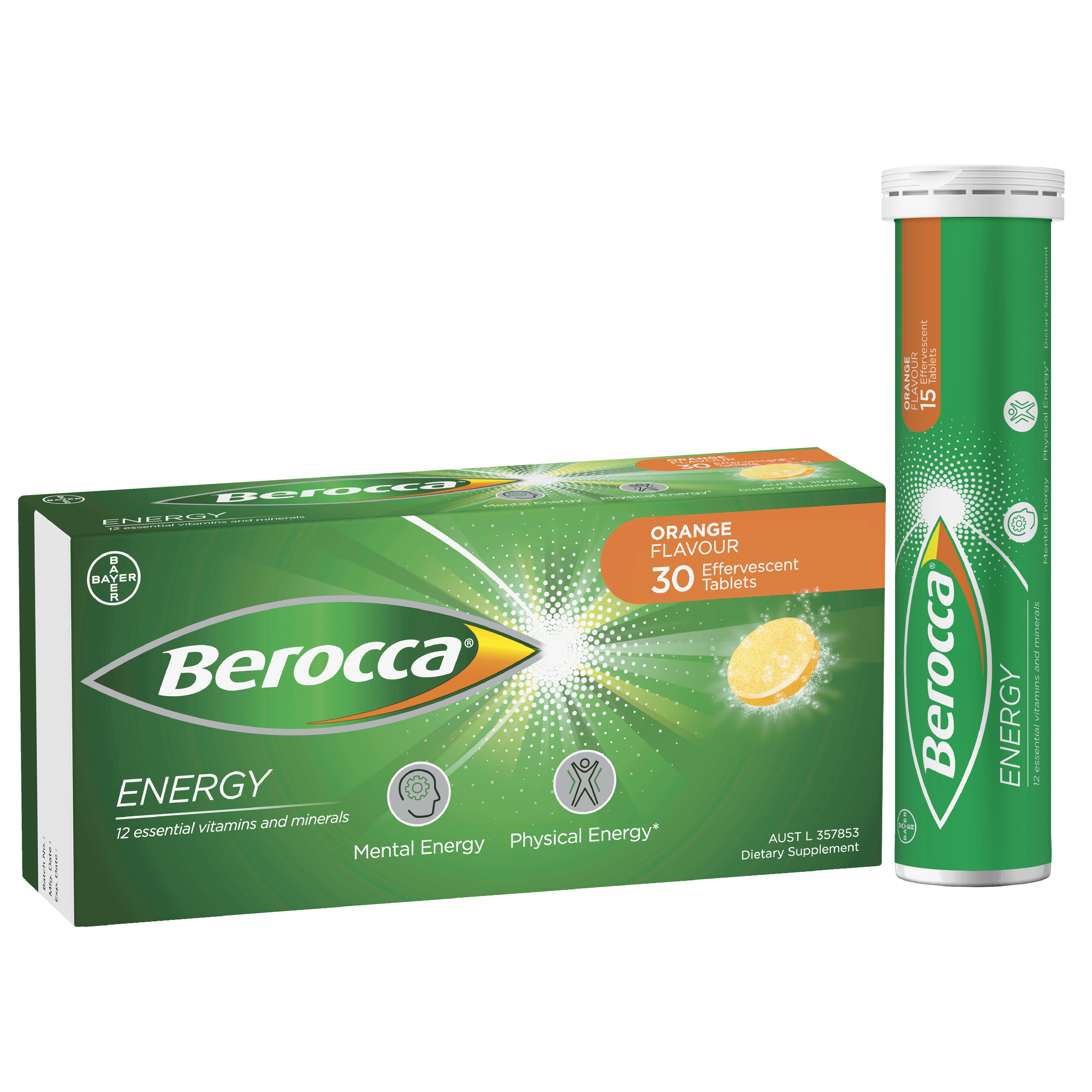 BEROCCA ORANGE 30 EFFERVESCENT TABLETS - Image 9