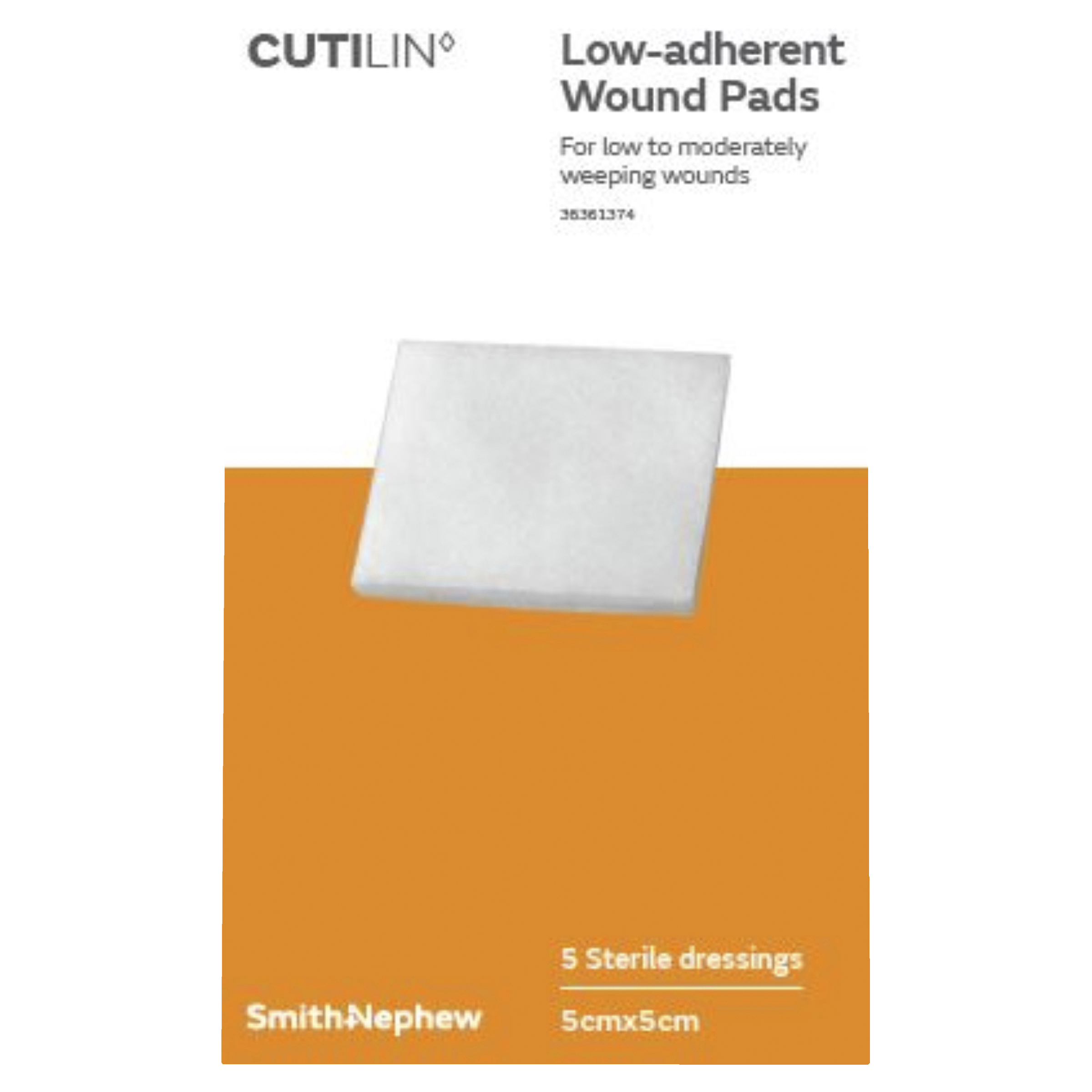 CUTILIN WOUND PAD 5CM X 5CM 5 PACK