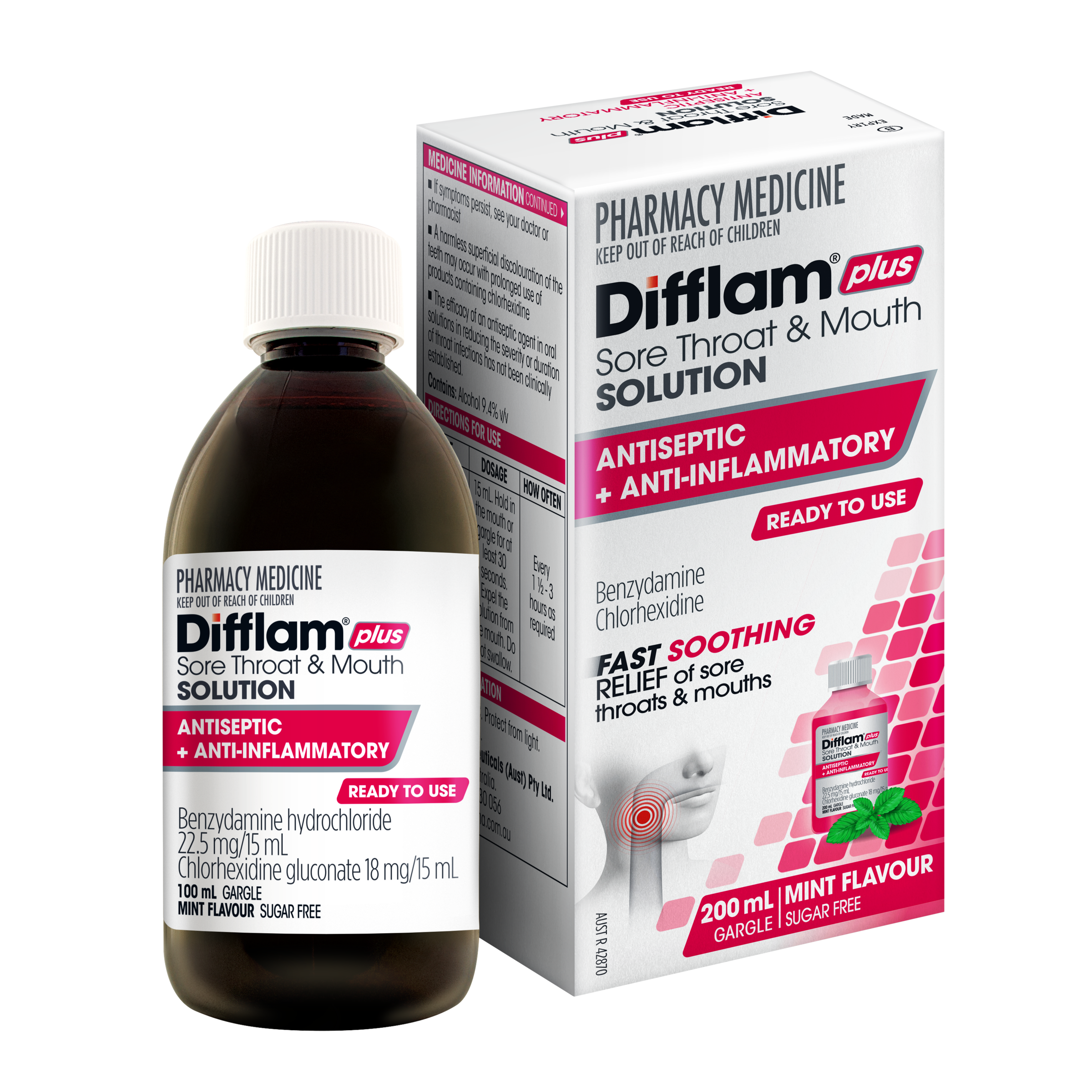 DIFFLAM-C SORE THROAT SOLUTION 200ML - Image 11