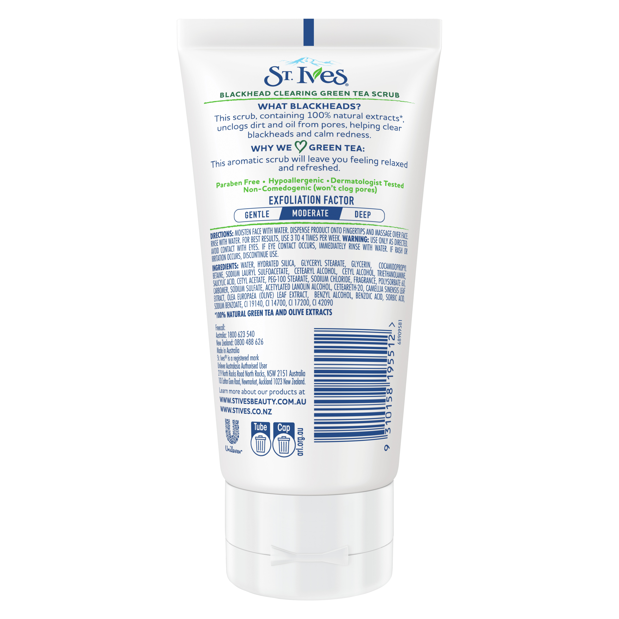 ST IVES GREEN TEA BLACKHEAD SCRUB 150ML - Image 2