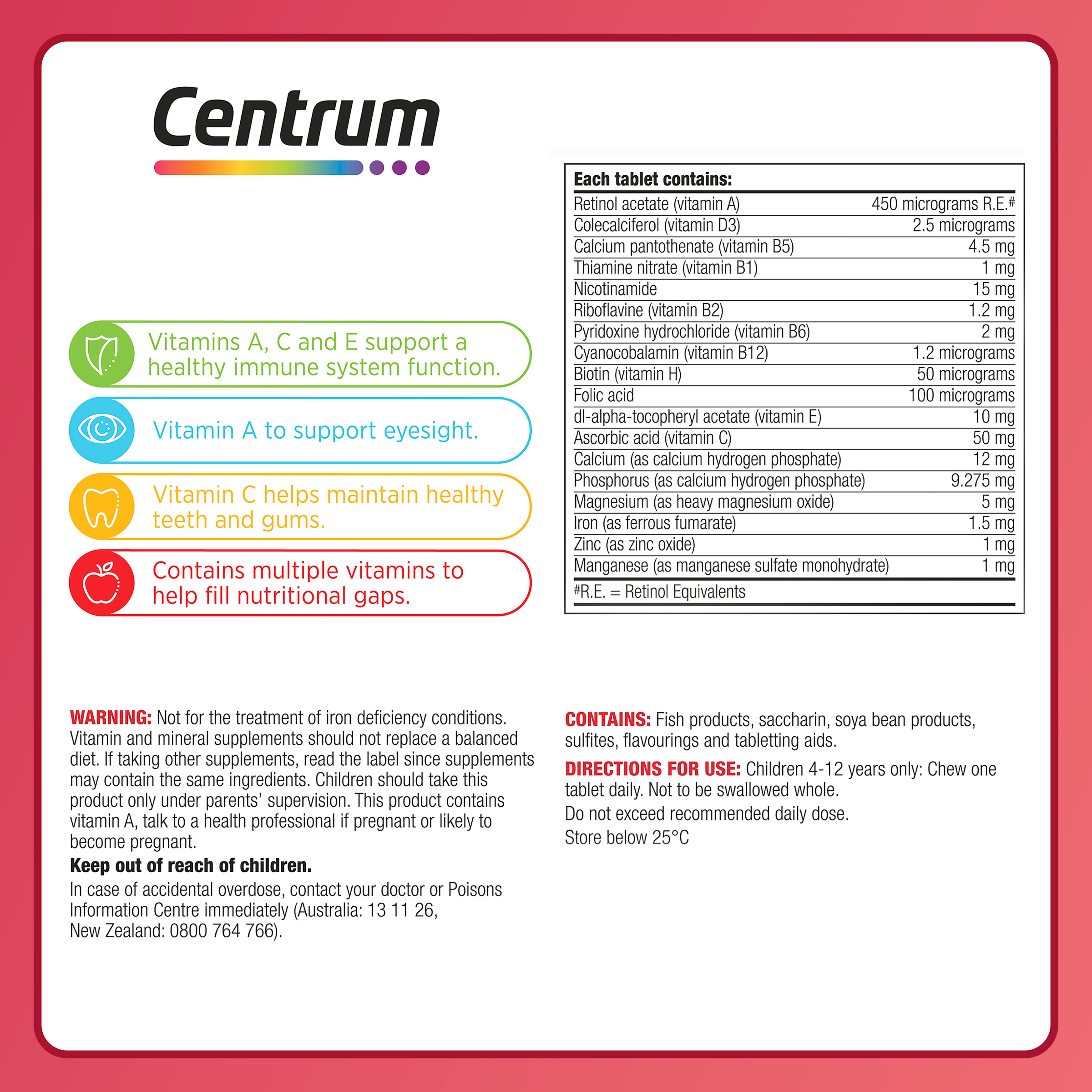 CENTRUM KIDS 60 CHEWABLE TABLETS - Image 6
