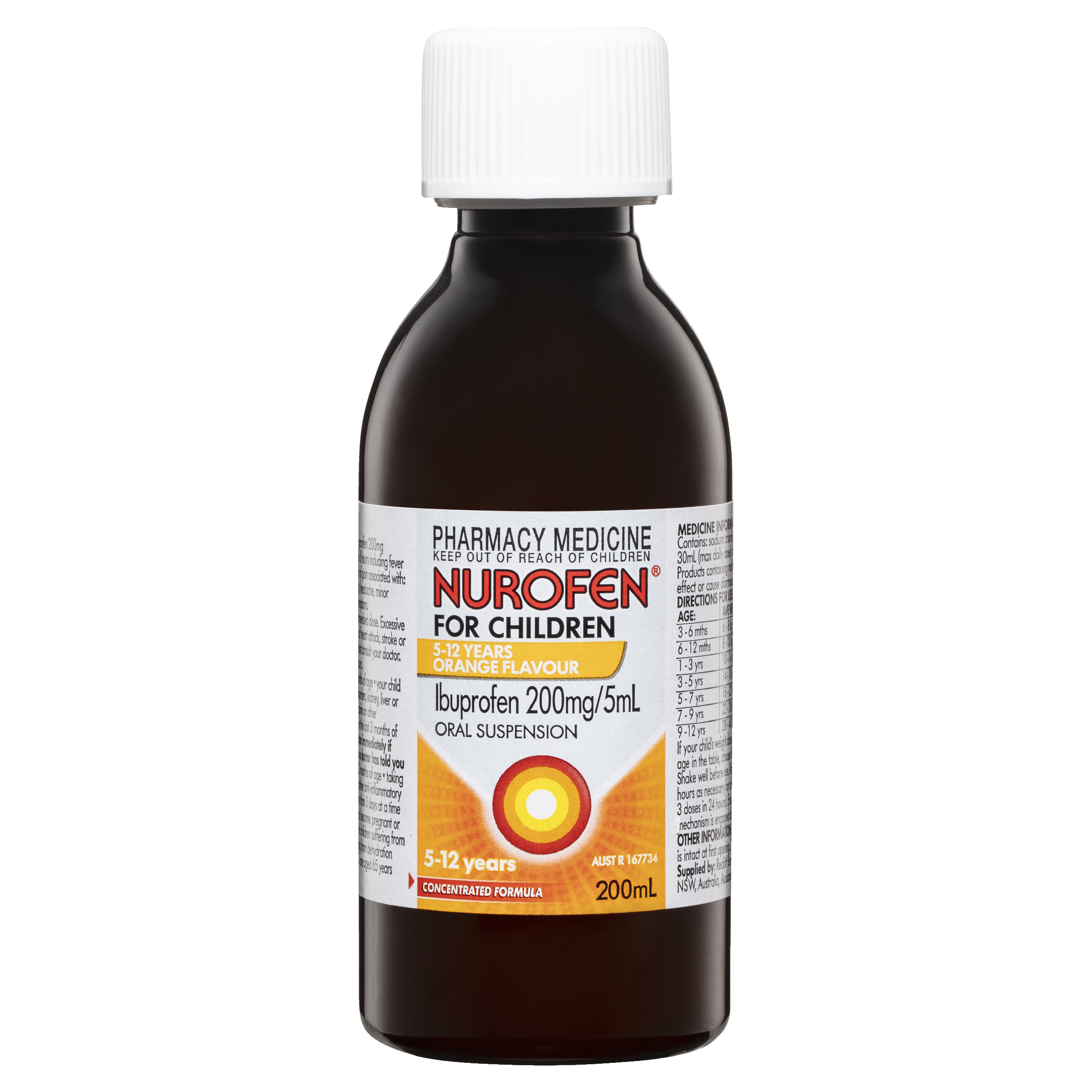 NUROFEN FOR CHILDREN 5 YEARS - 12 YEARS ORANGE 200ML - Image 10