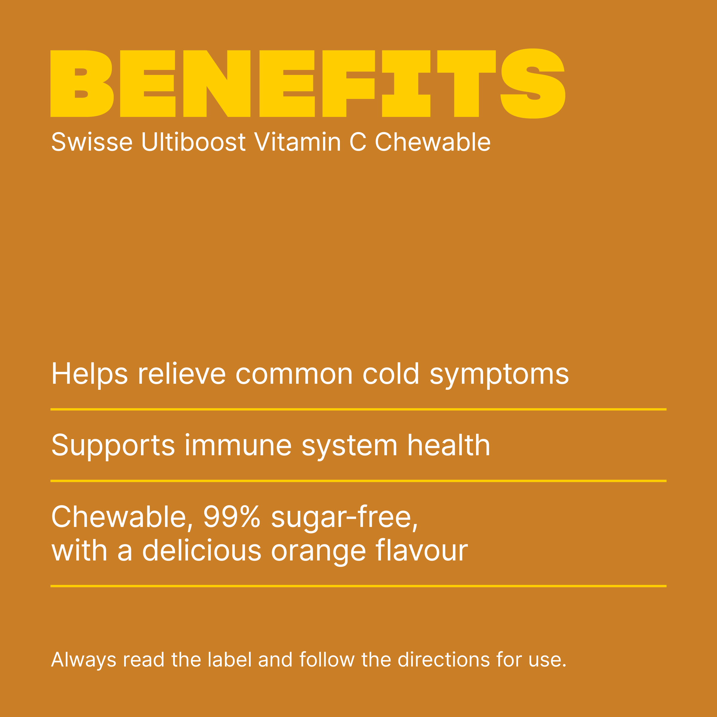SWISSE ULTIBOOST VITAMIN C CHEWABLE 110 TABLETS - Image 3