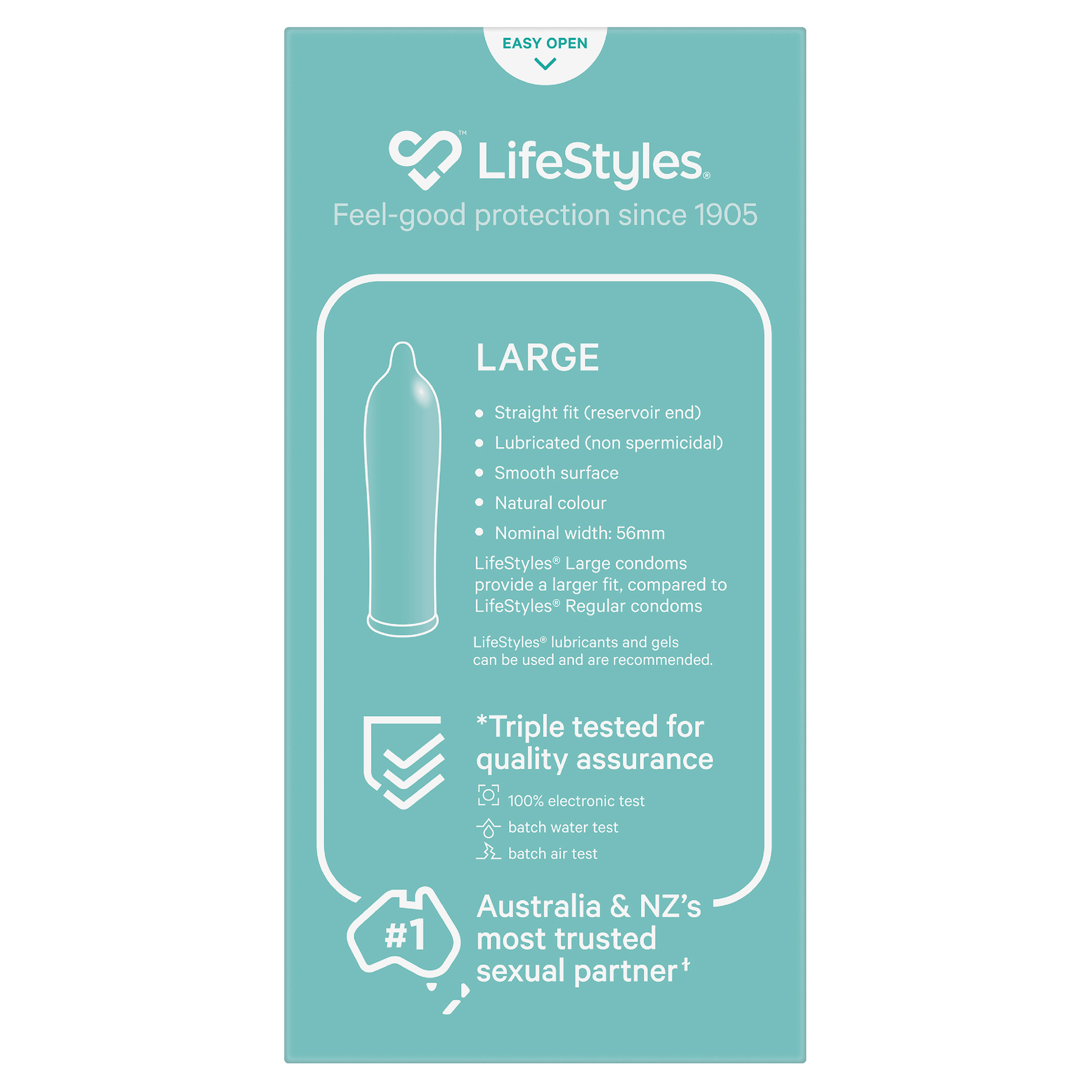 LIFESTYLES CONDOMS LARGE 10 PACK - Image 4