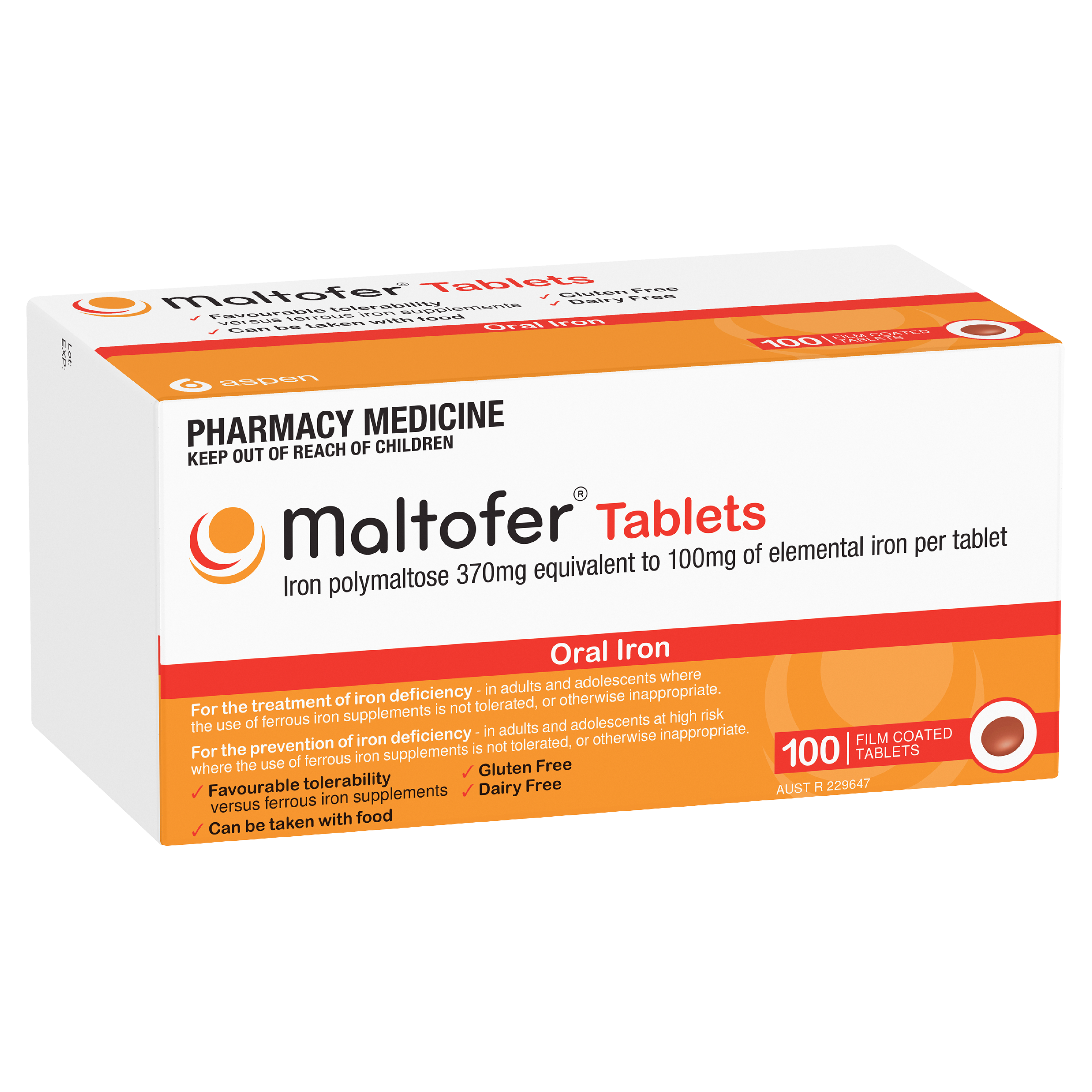 MALTOFER IRON 100 TABLETS
