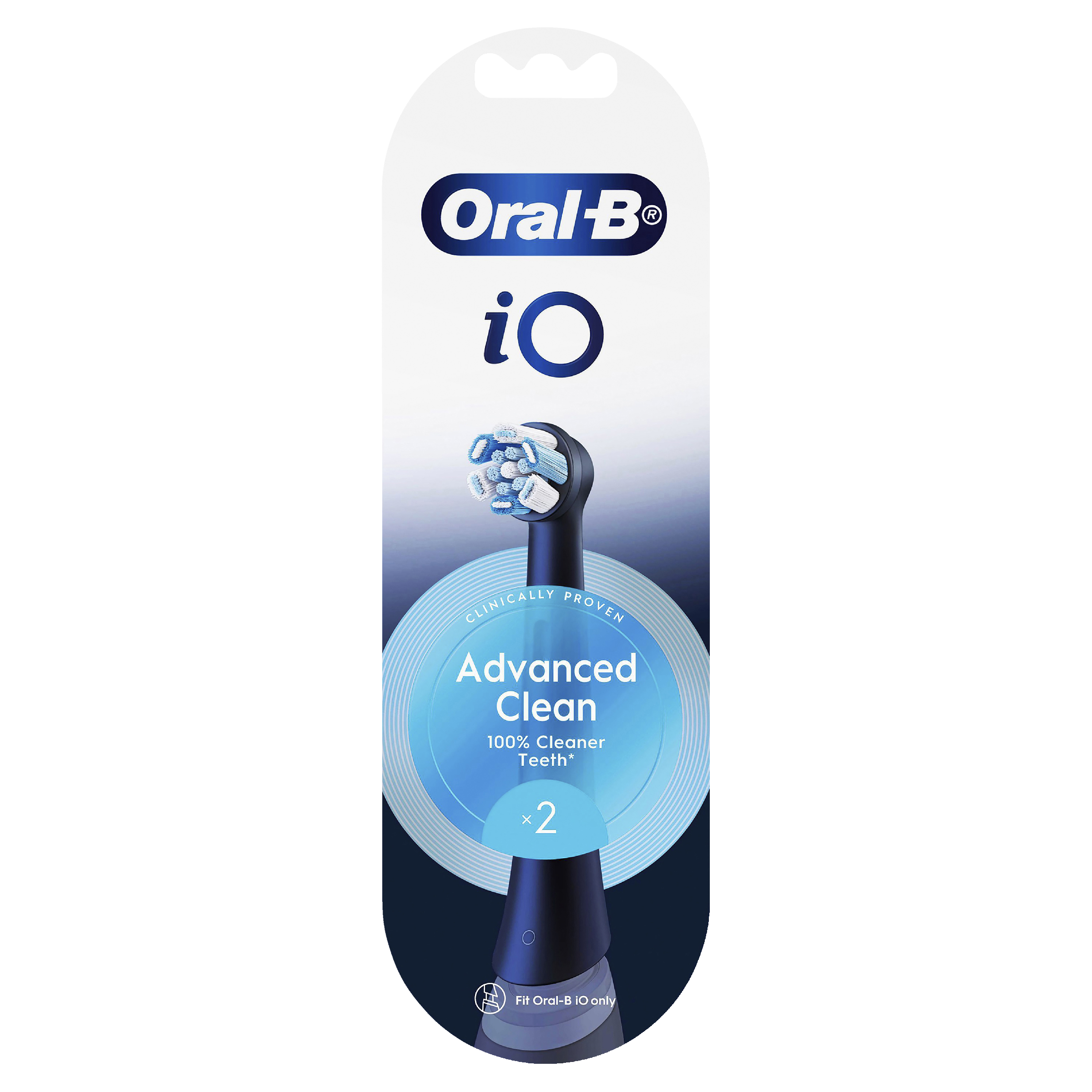 ORAL-B IO ULTIMATE CLEAN BLACK REPLACEMENT HEADS 2 PACK