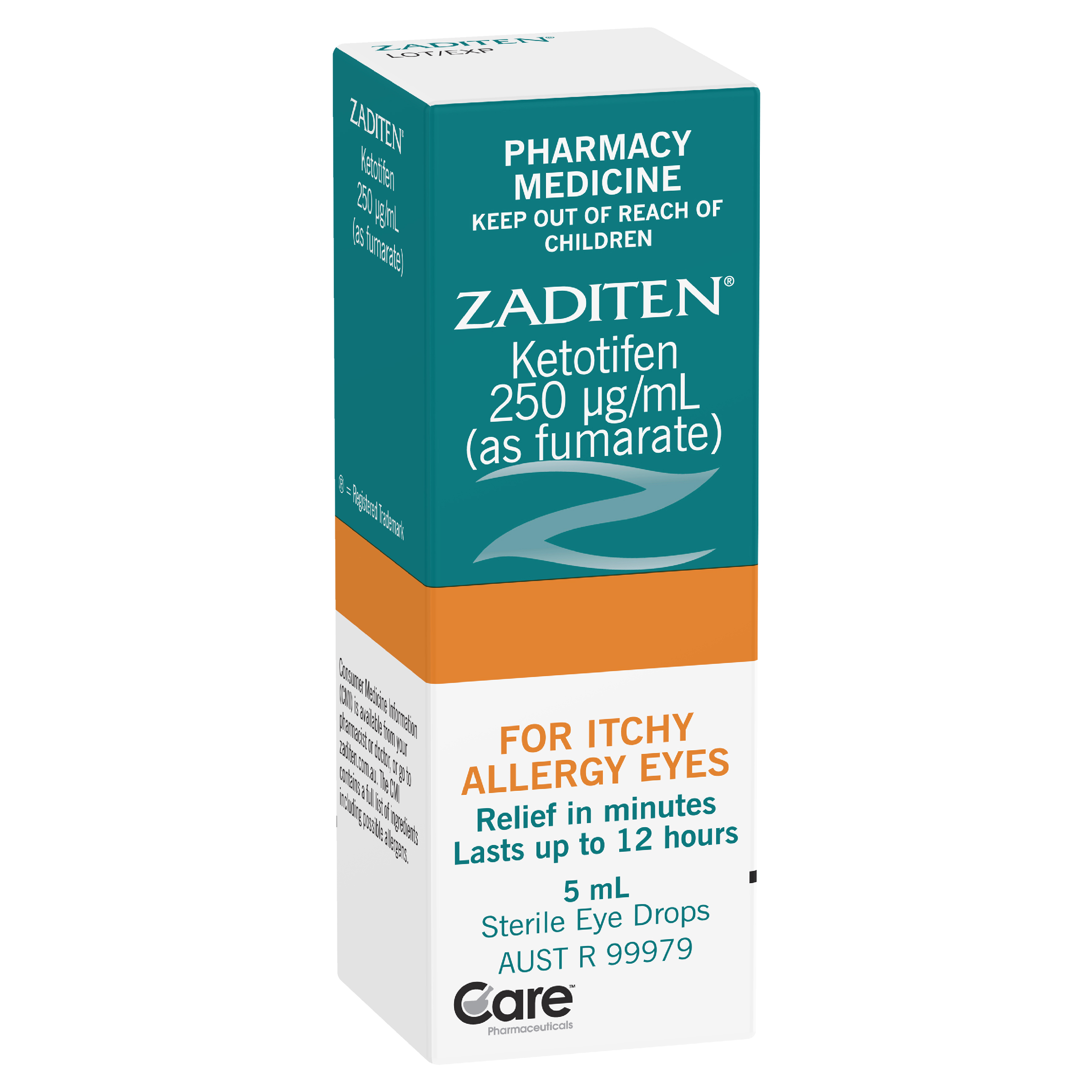 ZADITEN ALLERGY EYE DROPS 5ML