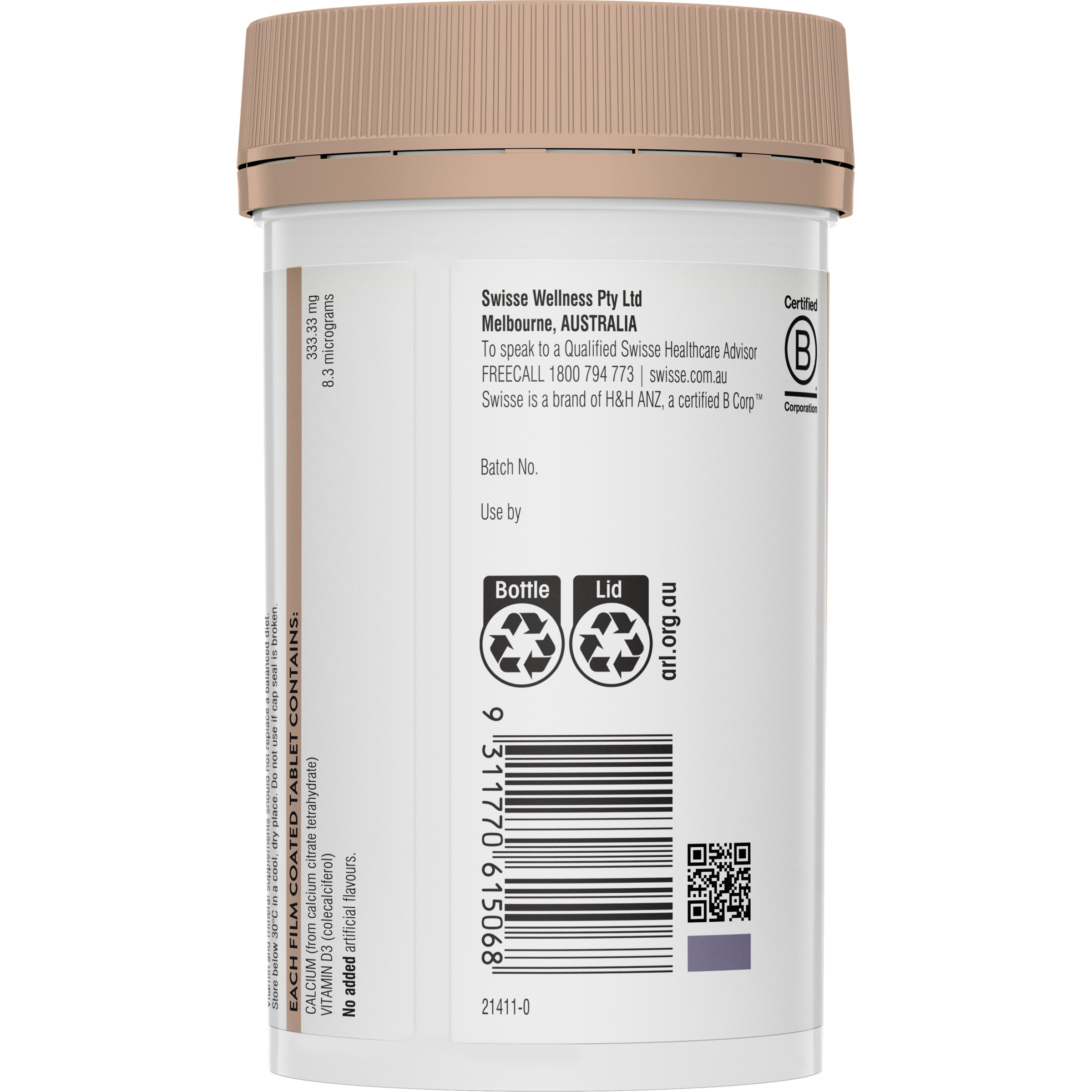 SWISSE ULTIBOOST CALCIUM + VITAMIN D 150 TABLETS - Image 4