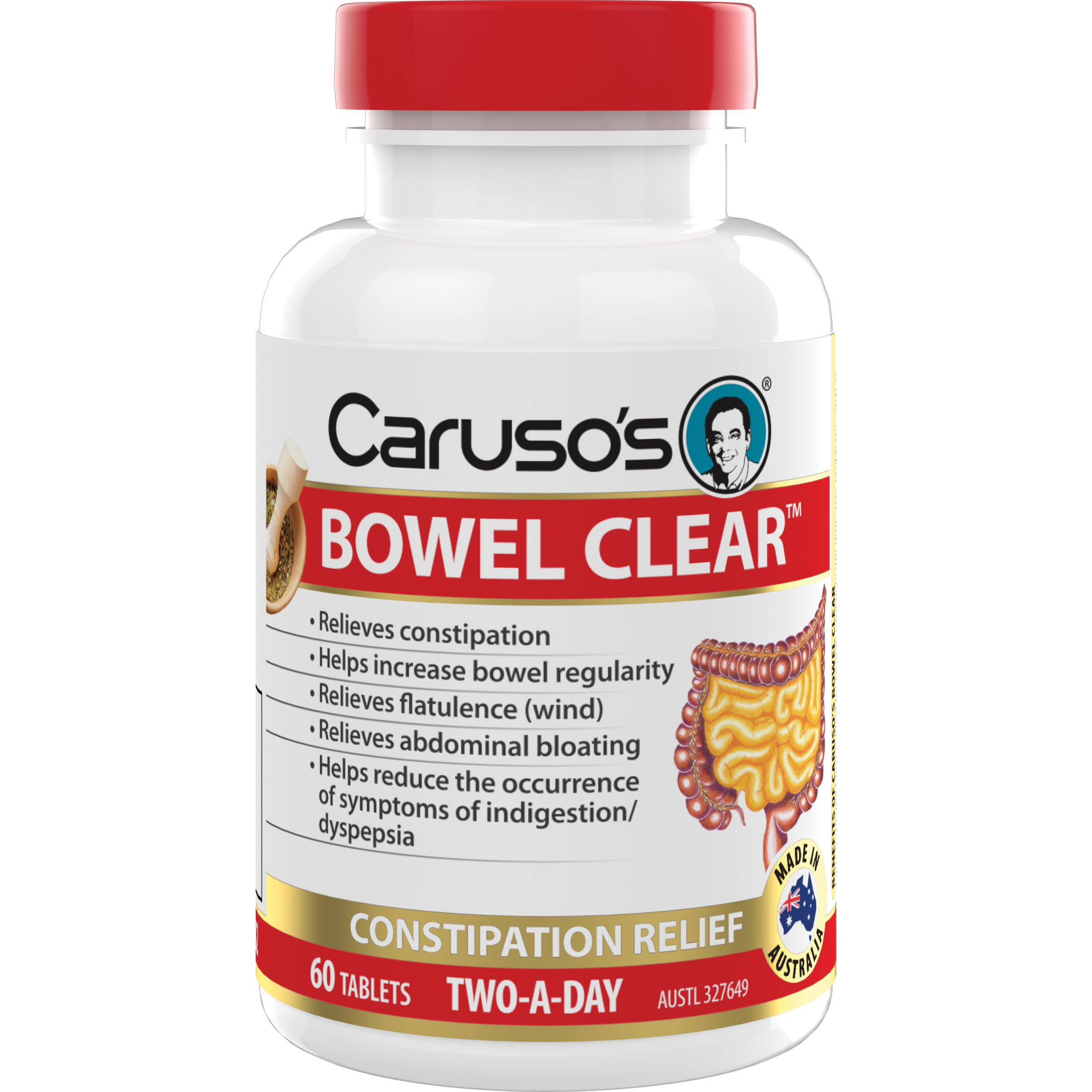 CARUSOS QUICK CLEANSE BOWEL CLEAR 60 TABLETS