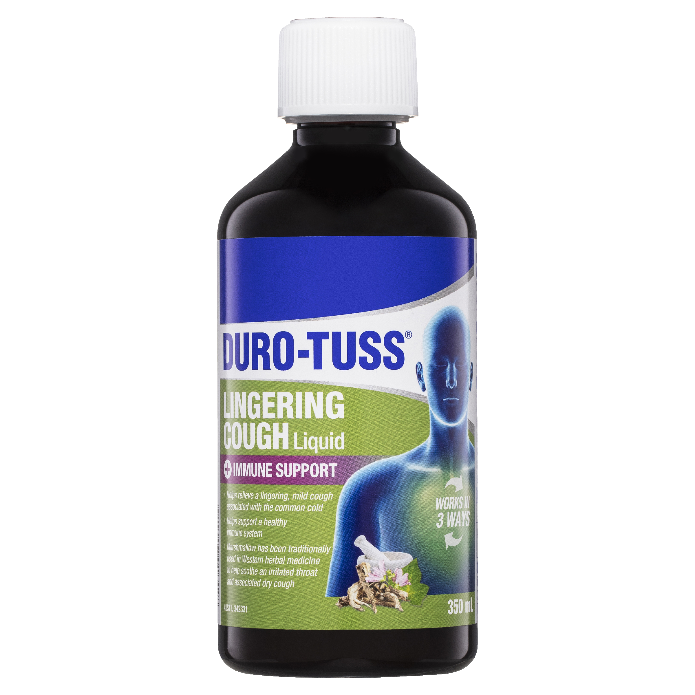 DURO-TUSS LINGERING COUGH LIQUID 350ML