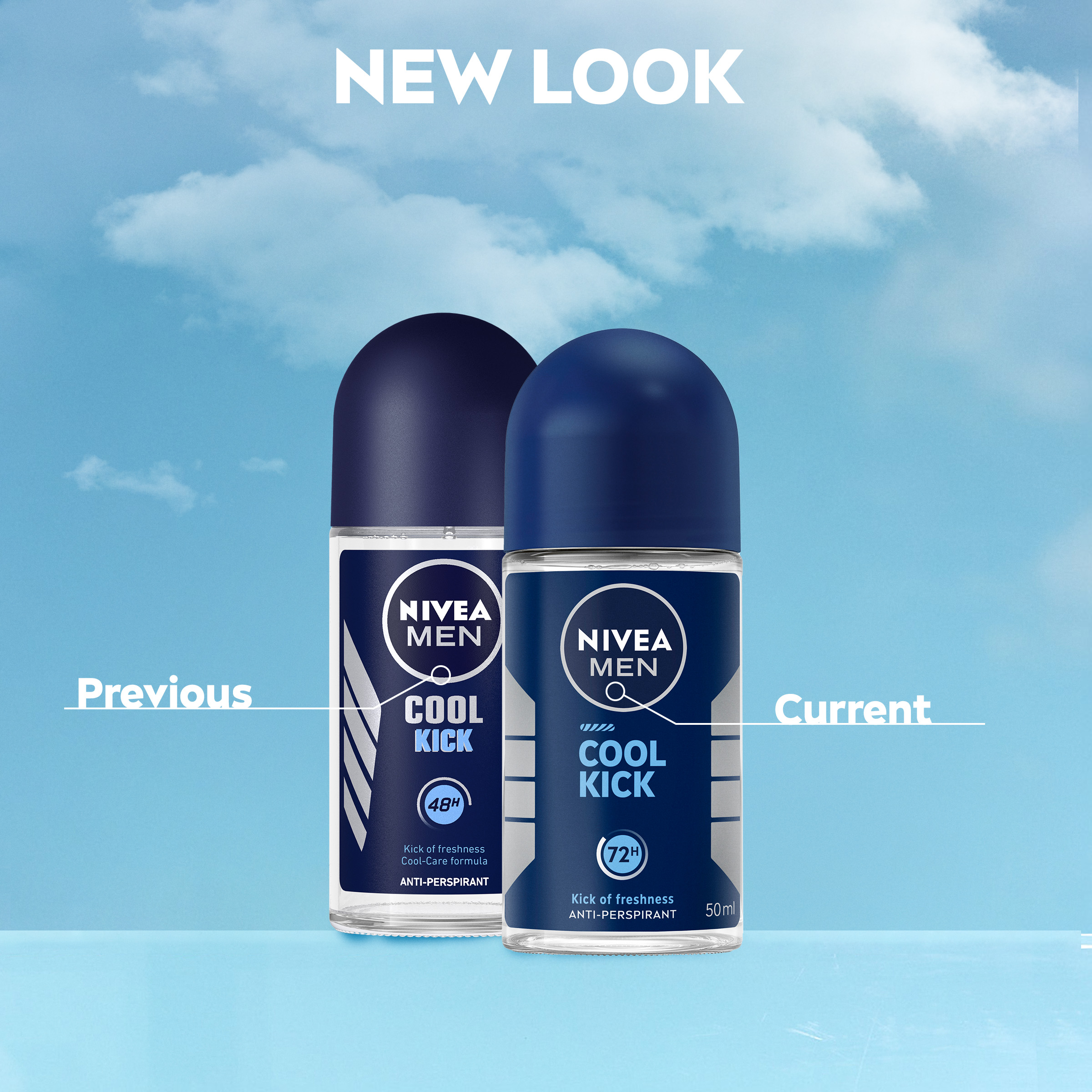 NIVEA MEN ANTIPERSPIRANT COOL KICK 48H ROLL ON 50ML - Image 8