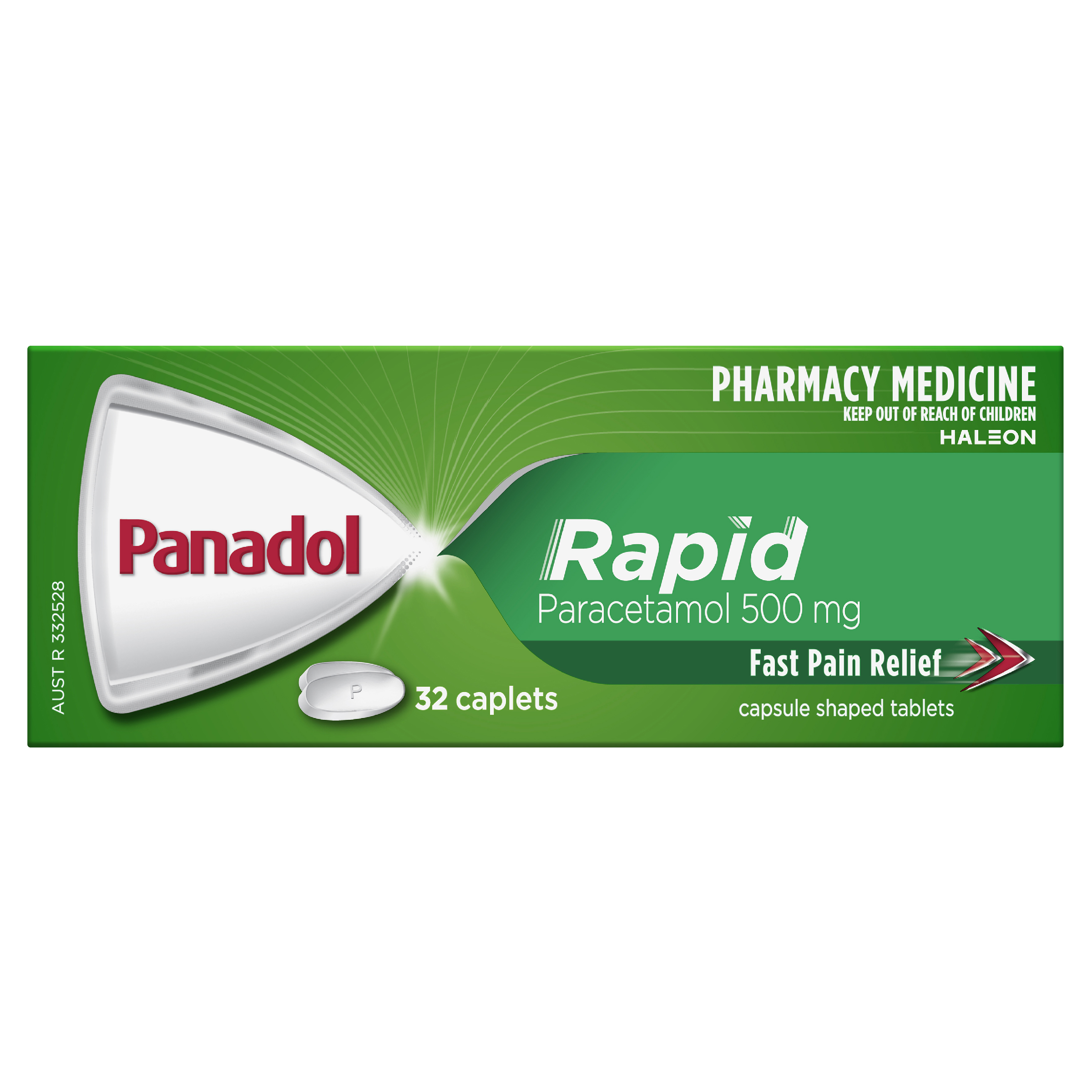 PANADOL RAPID 500MG 32 CAPLETS - Image 2