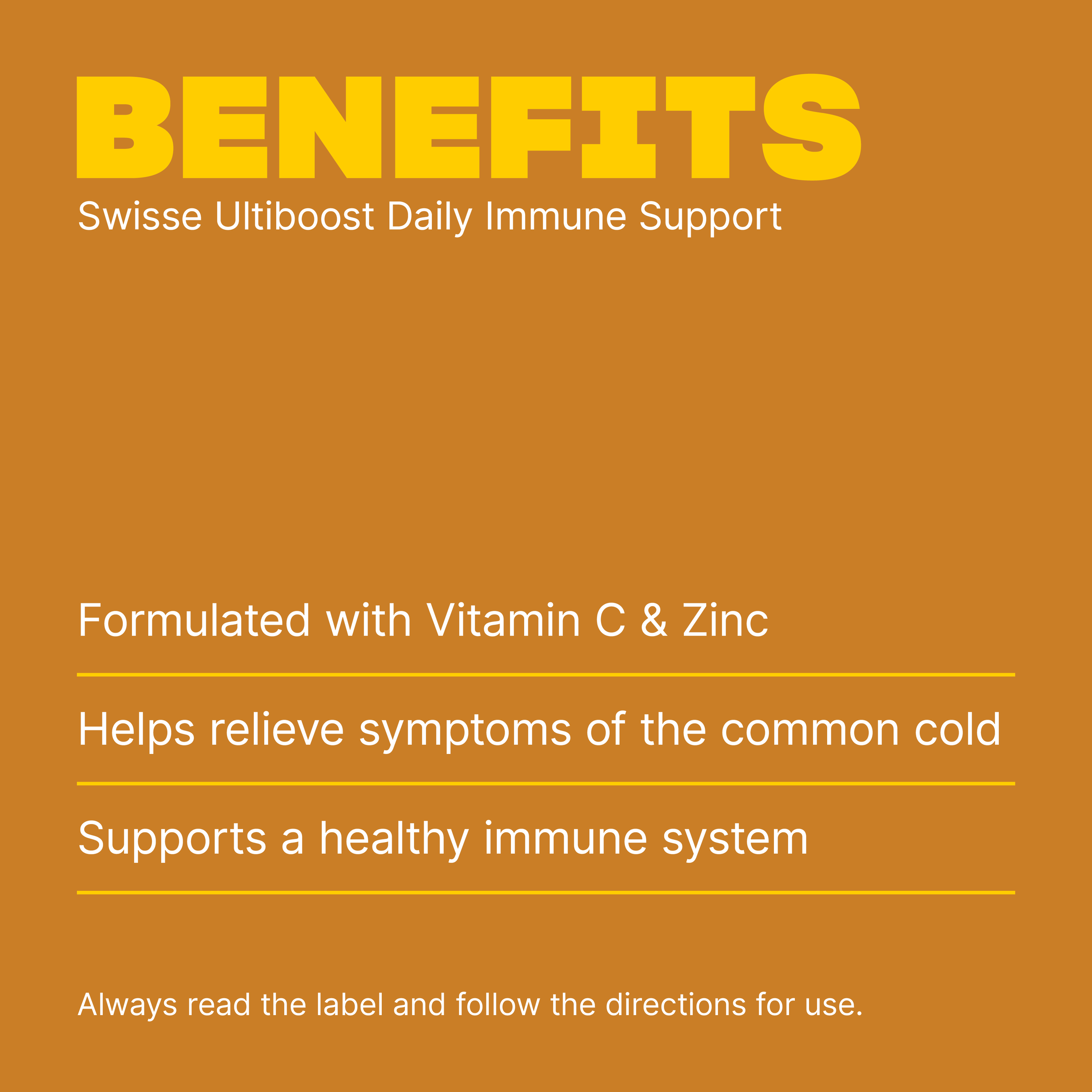 SWISSE ULTIBOOST DAILY IMMUNE SUPPORT 60 TABLETS - Image 3