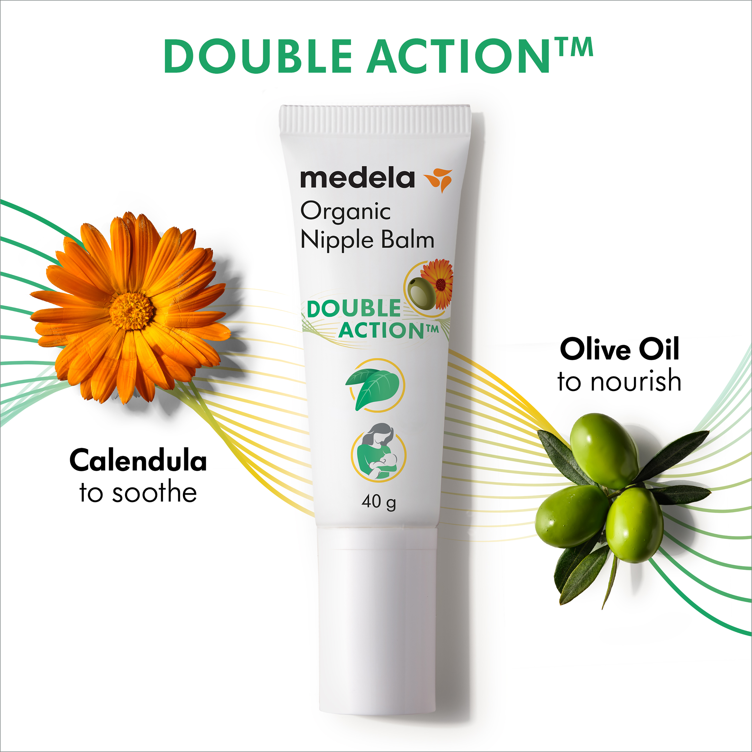 MEDELA ORGANIC NIPPLE BALM DOUBLE ACTION 40G - Image 3