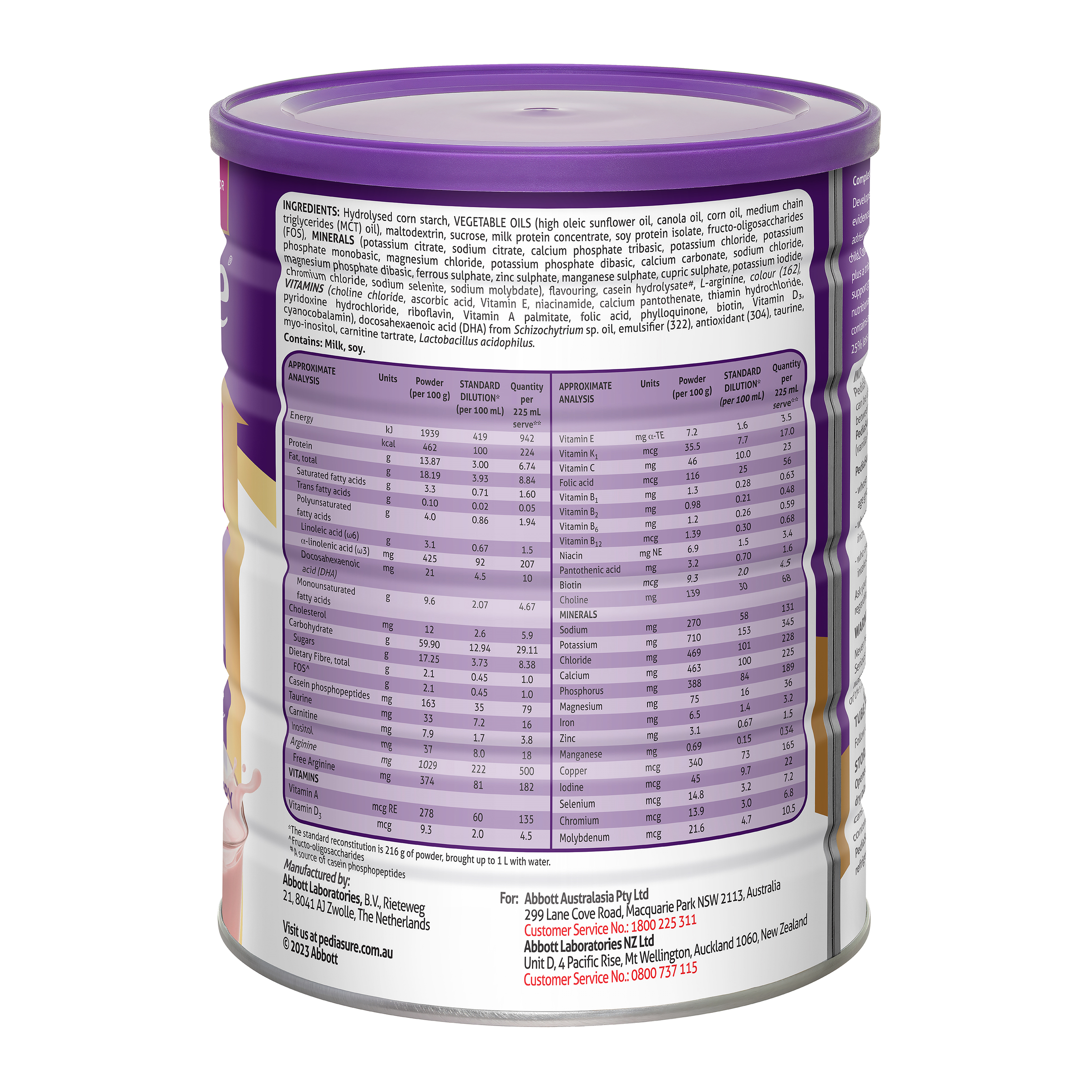 PEDIASURE CHOCOLATE POWDER 850G - Image 3