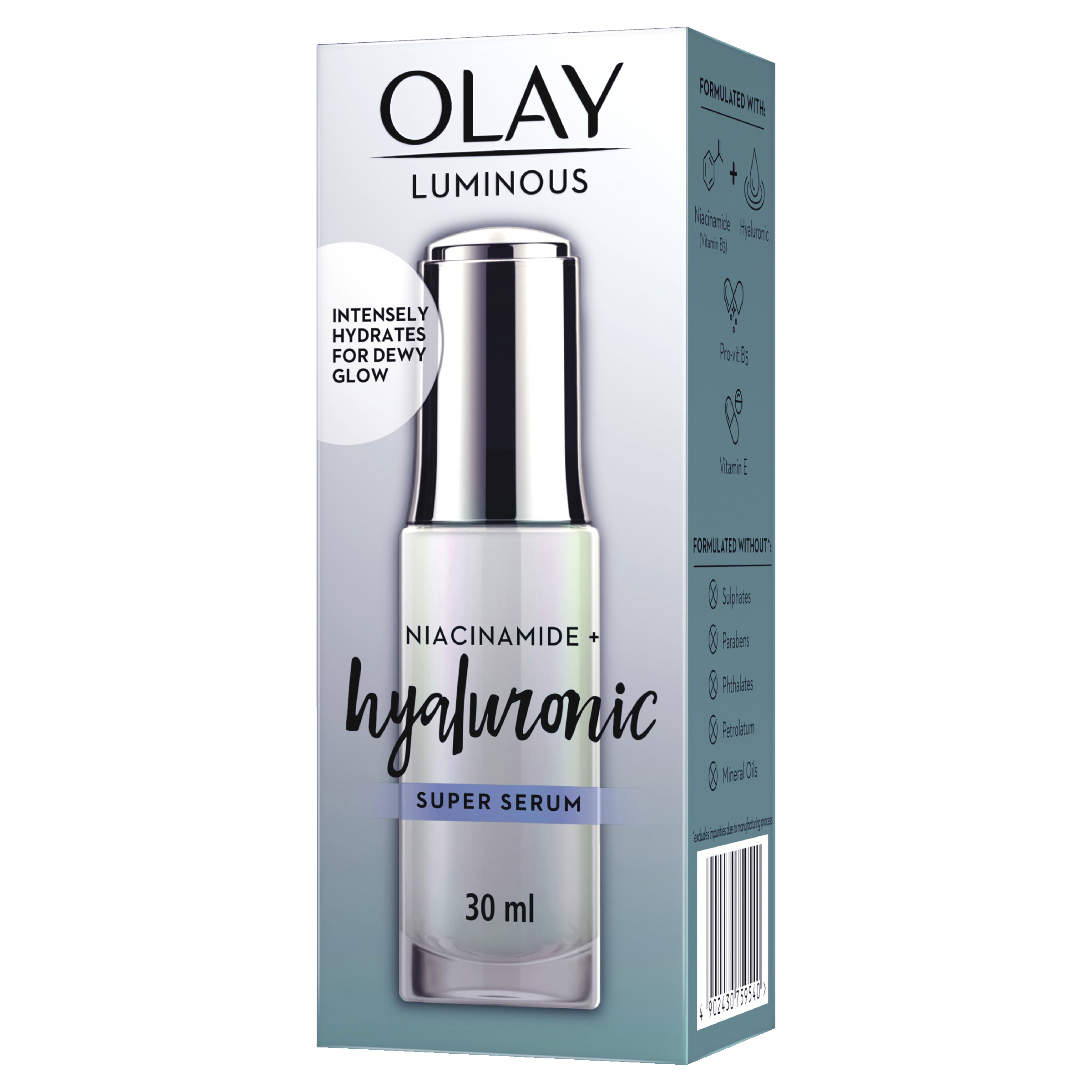OLAY LUMINOUS NIACINAMIDE + HYALURONIC SUPER SERUM 30ML