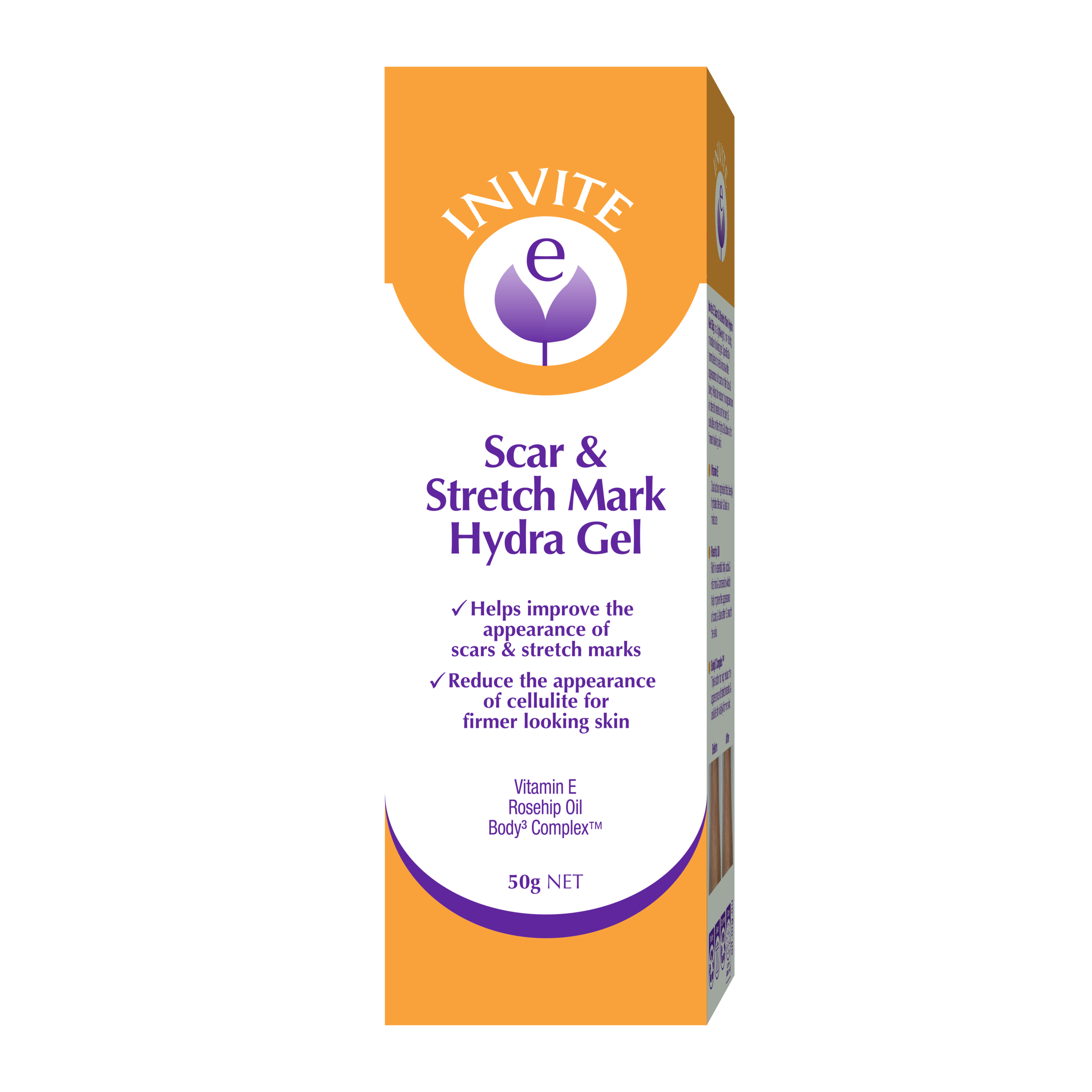 INVITE E SCAR+STRETCH MARK HYDRA GEL 50G