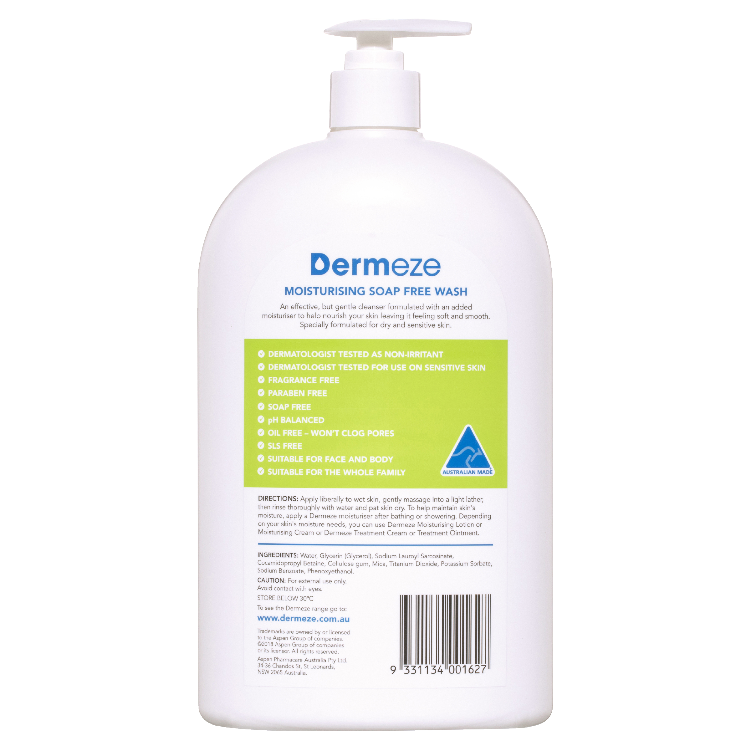 DERMEZE SOAP FREE WASH 1 LITRE - Image 2