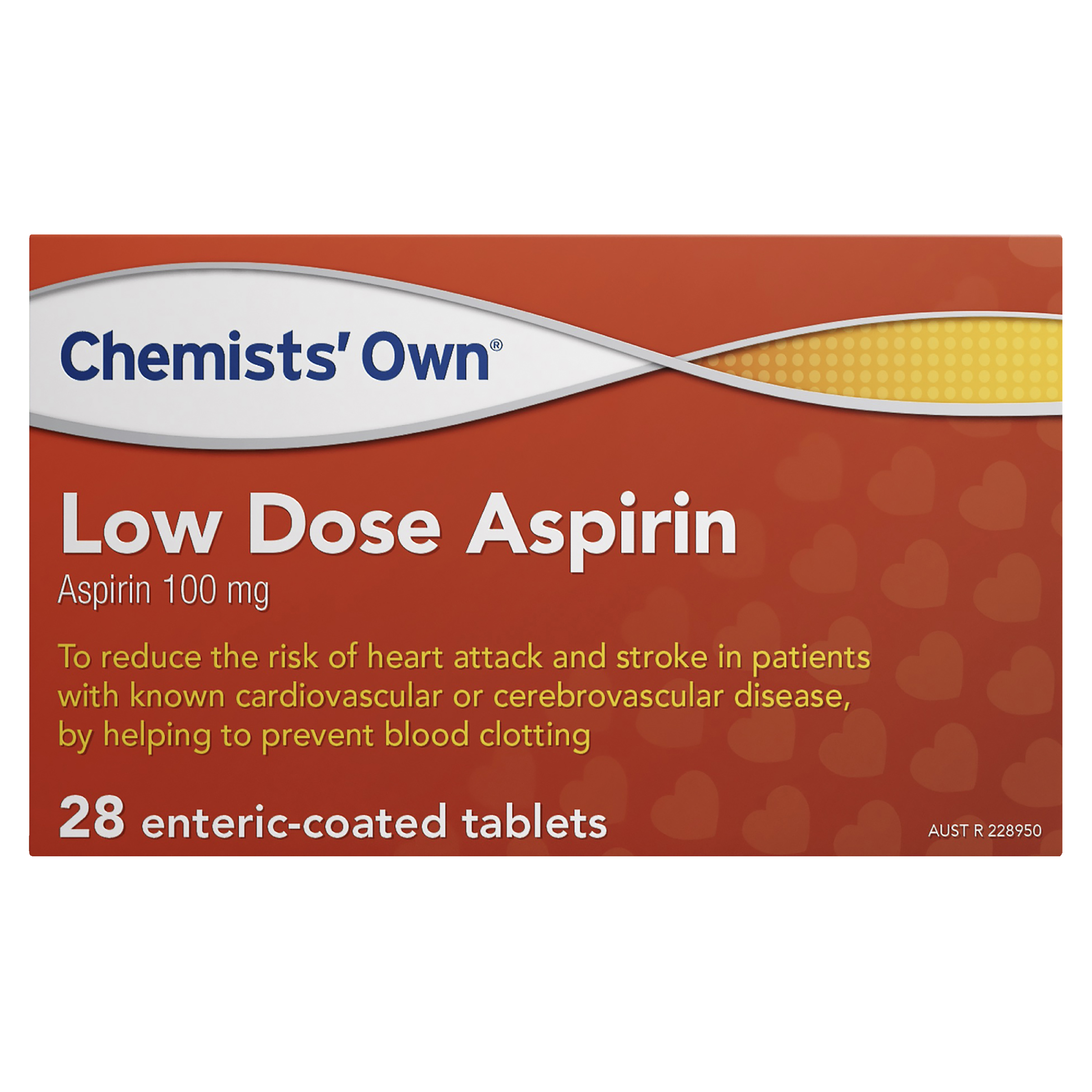 CHEMISTS OWN LOW DOSE ASPIRIN 100MG 28 TABLETS - Image 2