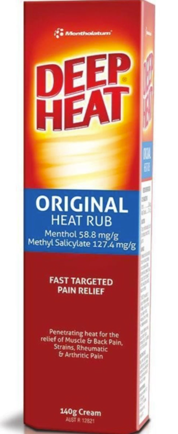 DEEP HEAT ORIGINAL HEAT RUB 100G