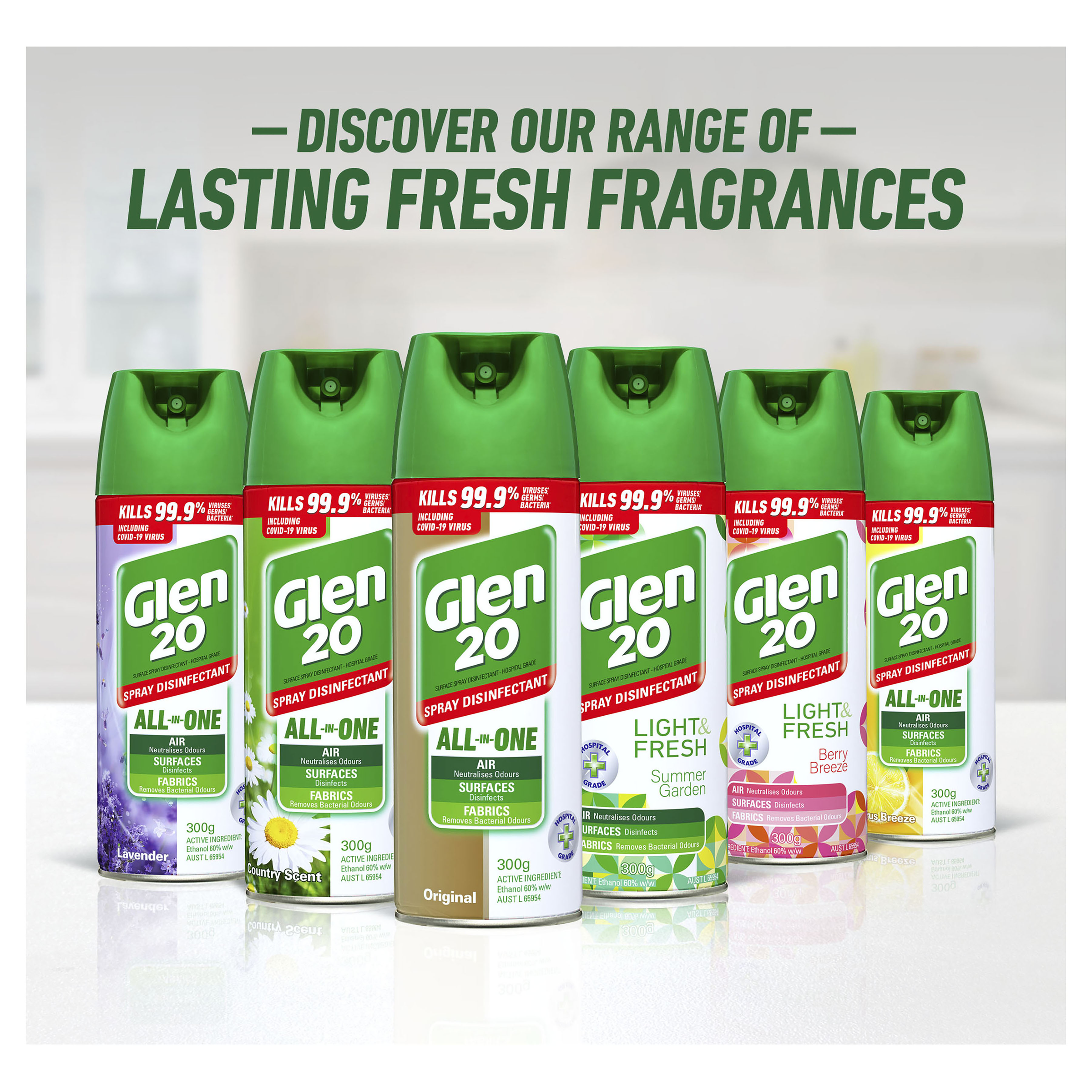 GLEN 20 ALL IN ONE DISINFECTANT SPRAY ORIGINAL 300G - Image 9