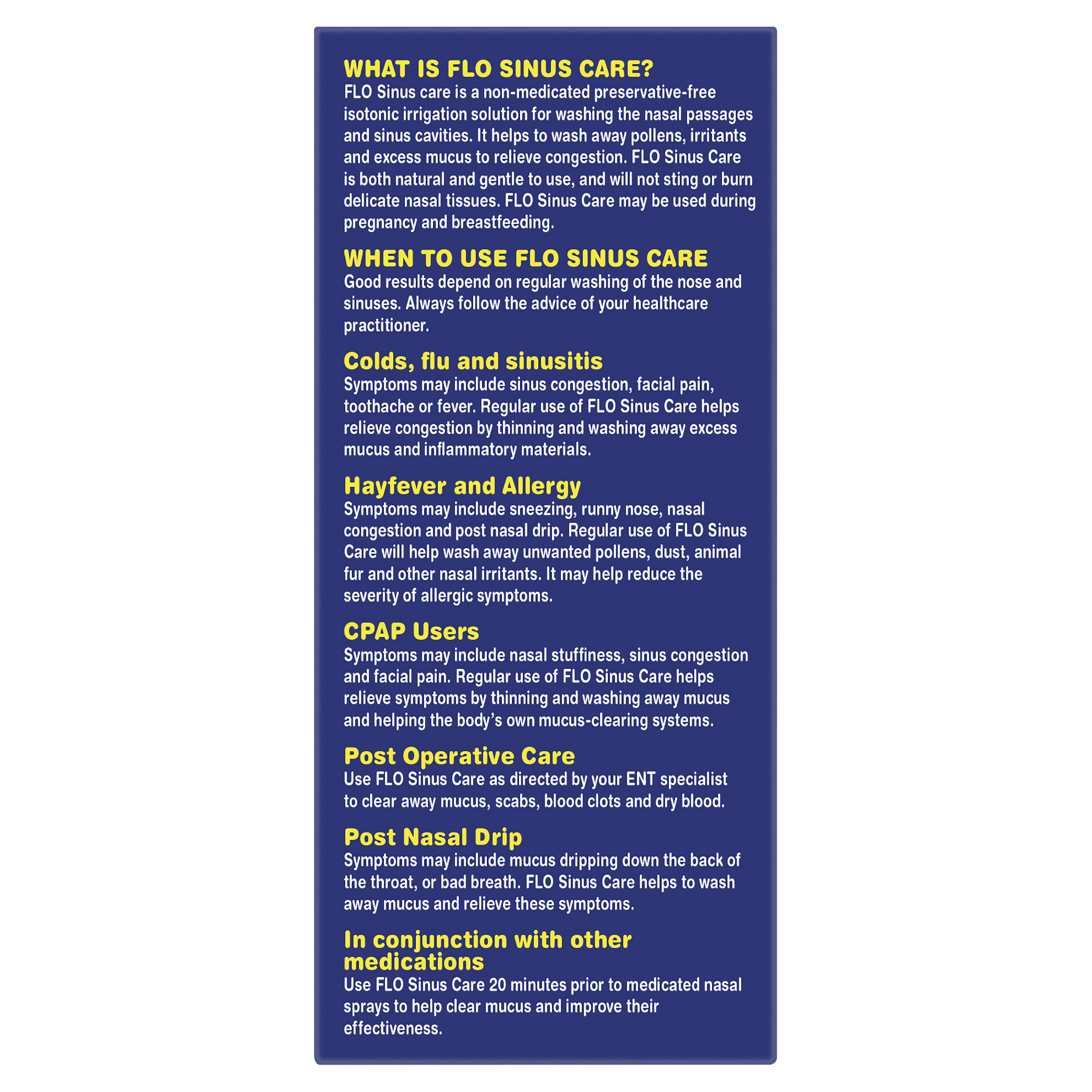 FLO SINUS CARE STARTER KIT 12 SACHETS - Image 6