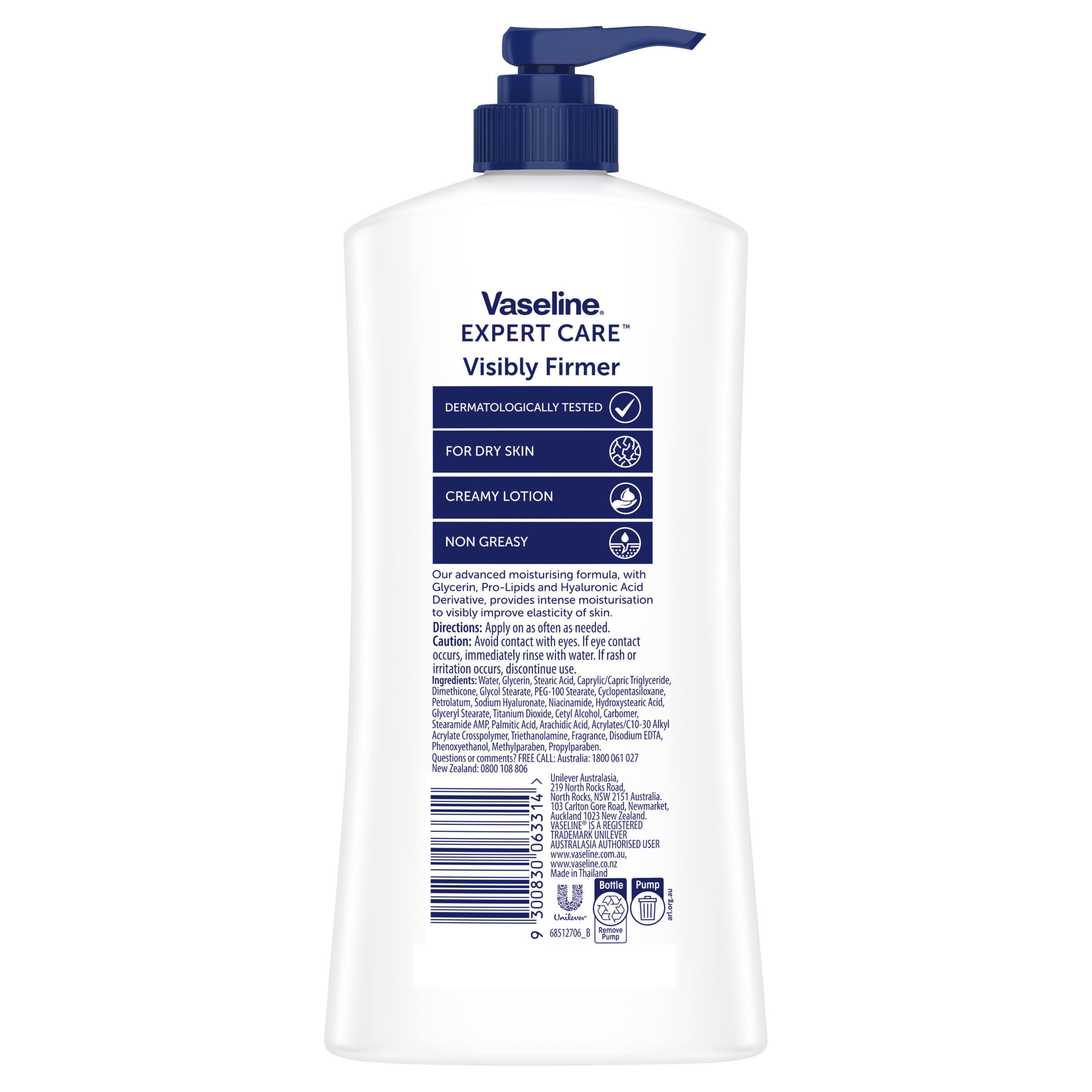 VASELINE EXPERT CARE VISIBLY FIRMER BODY LOTION 550ML - Image 2
