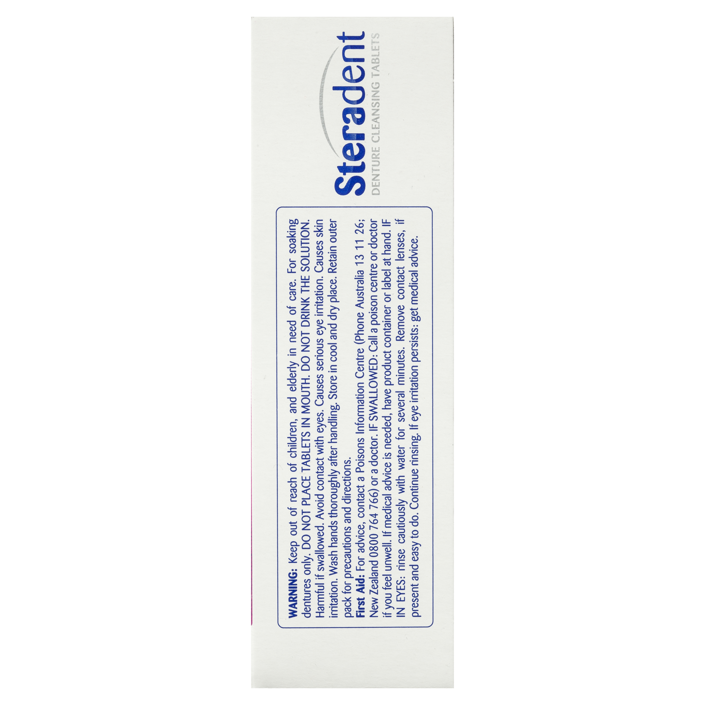 STERADENT DENTURE CLEANSER WHITENING 48 TABLETS - Image 6