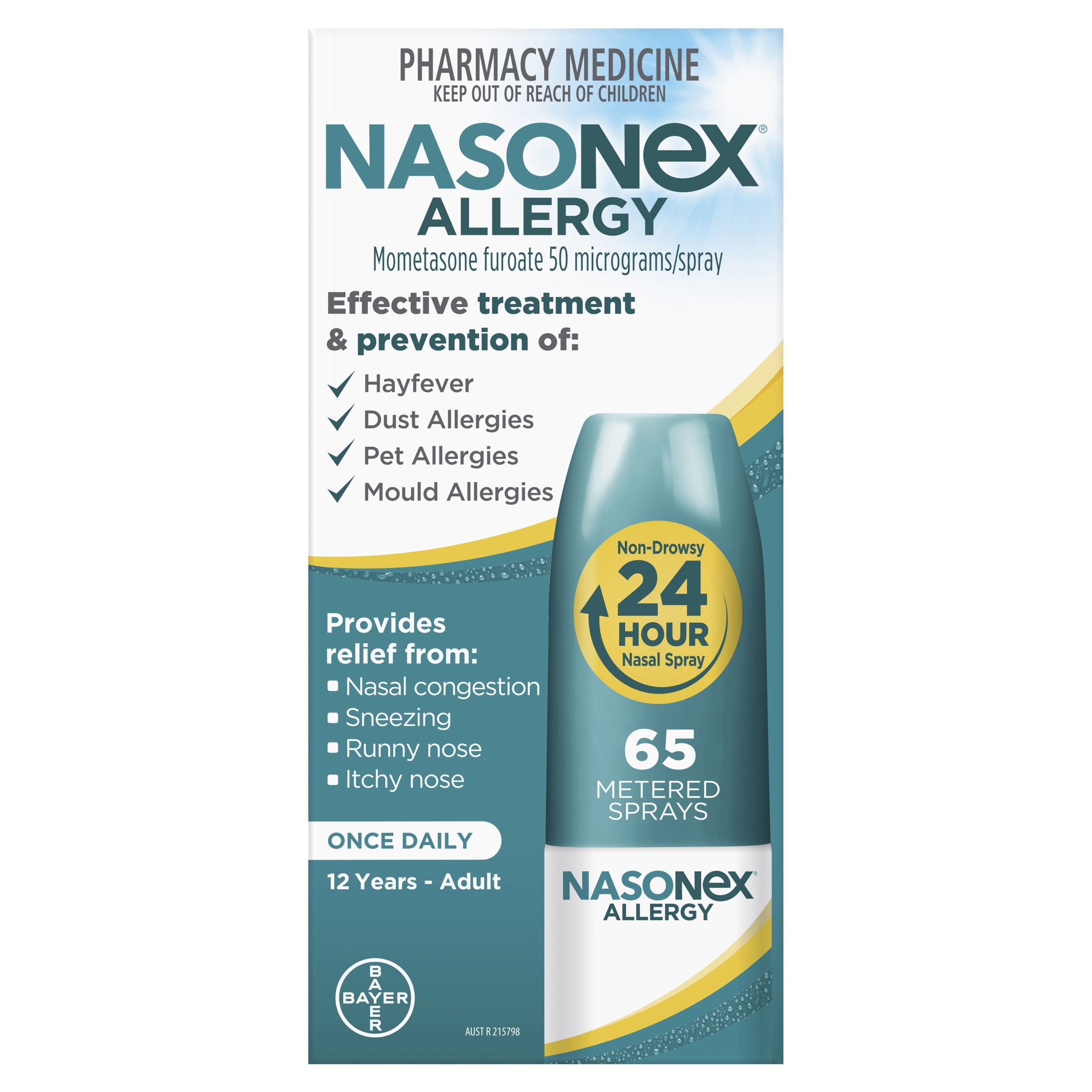 NASONEX ALLERGY 65 METERED DOSE SPRAY - Image 2