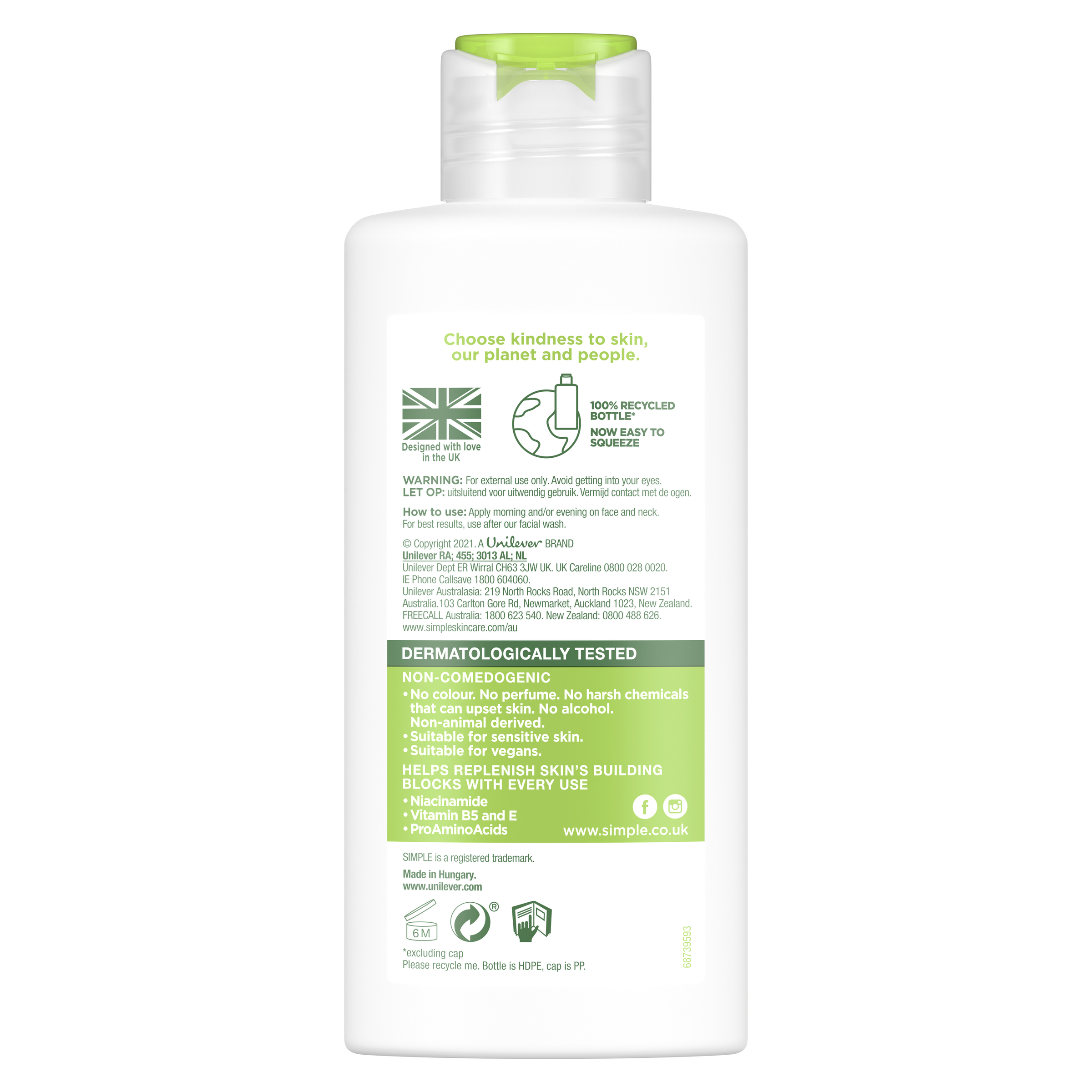 SIMPLE FACIAL REPLENISHING MOIST 125ML - Image 2