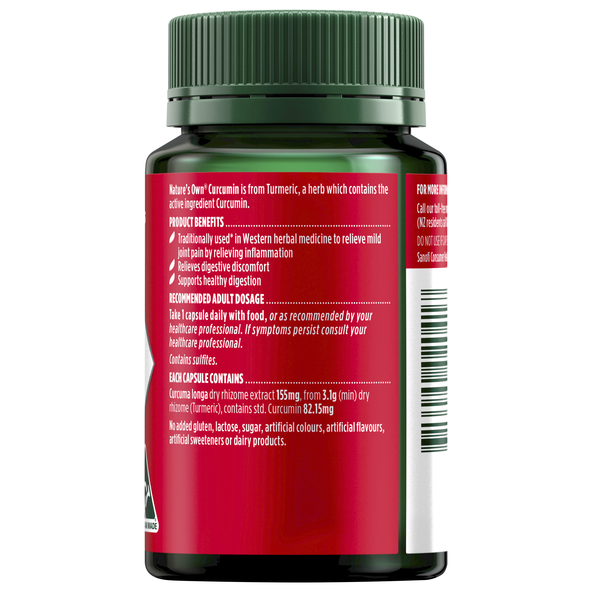 NATURES OWN CURCUMIN 60 CAPSULES - Image 2