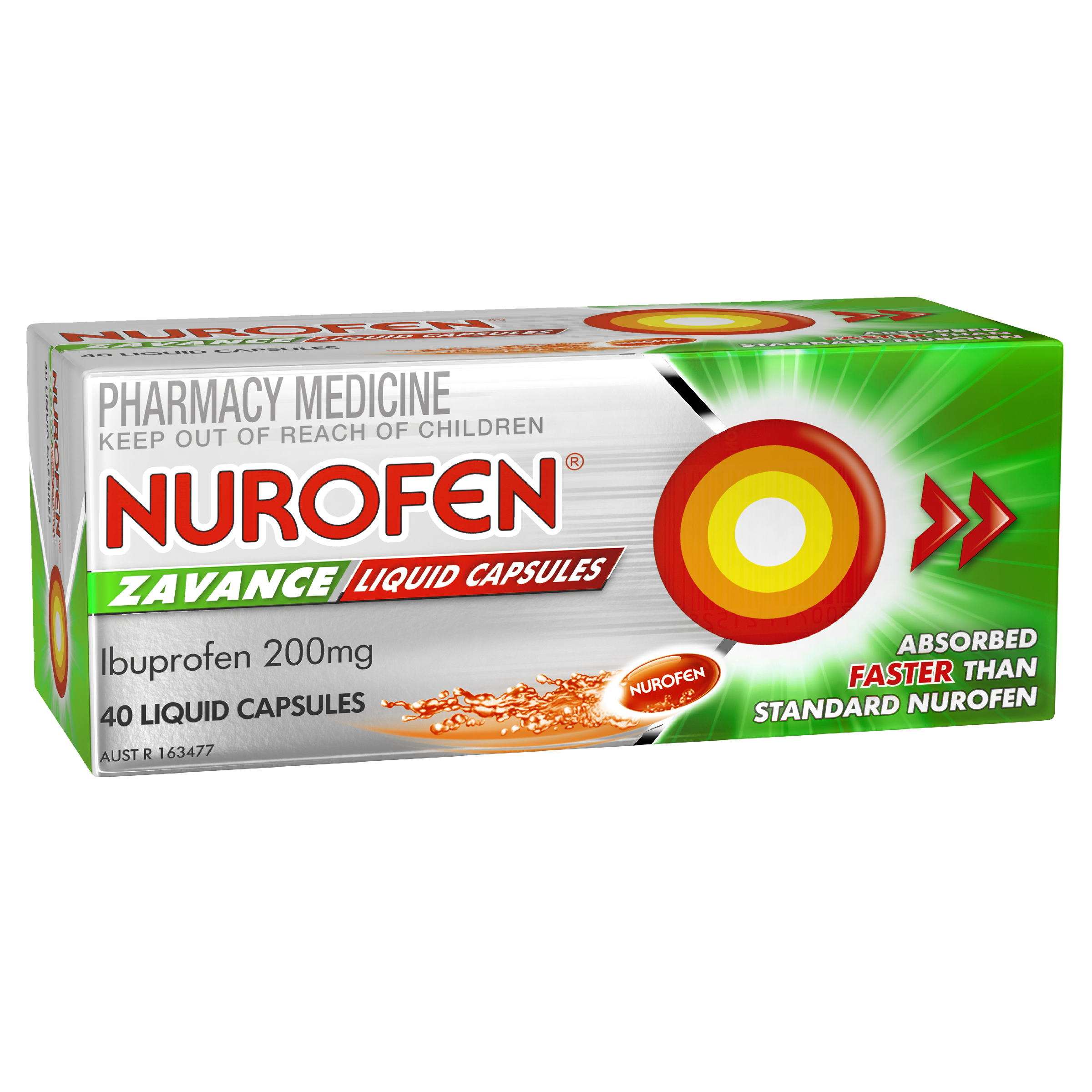 NUROFEN ZAVANCE LIQUID 40 CAPSULES