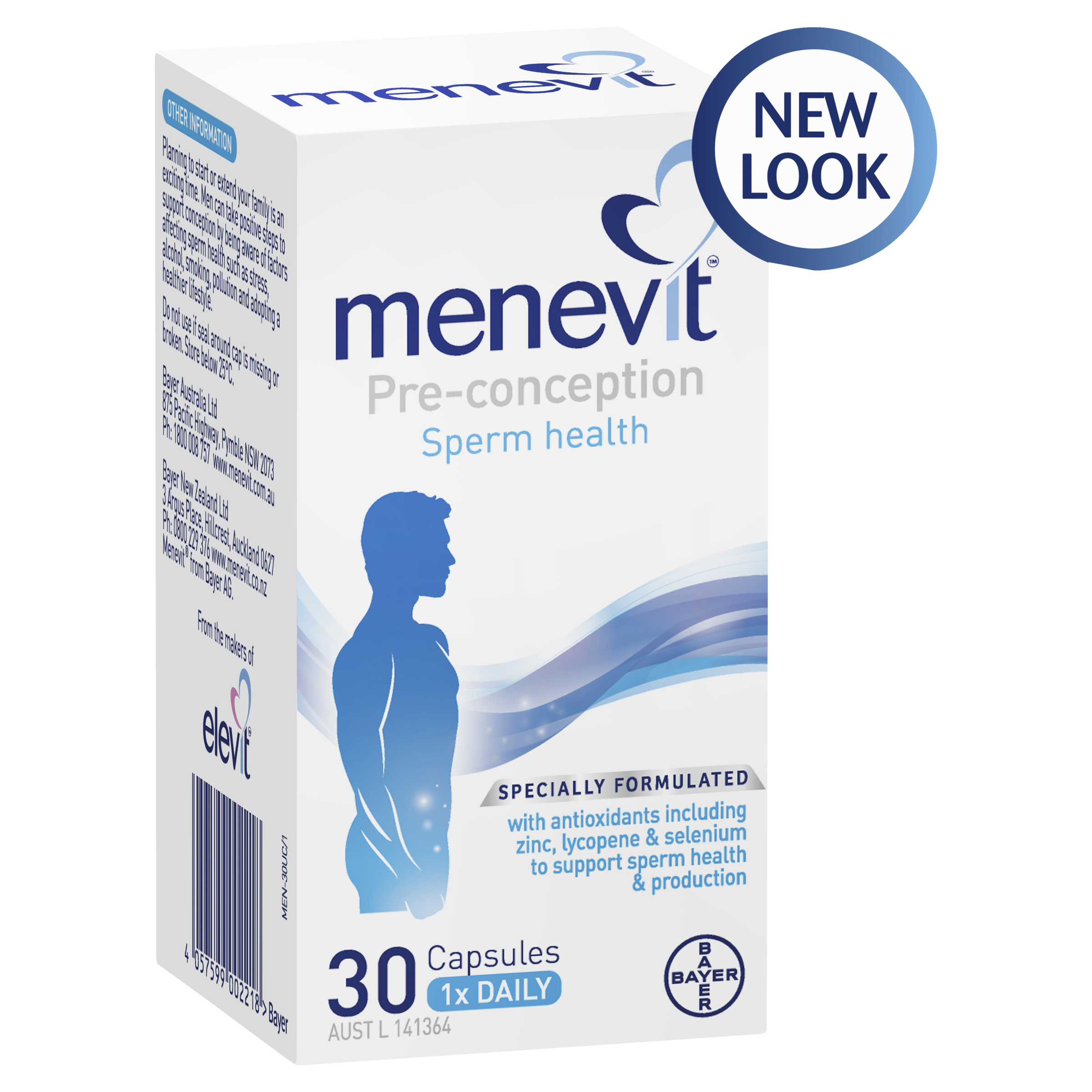 MENEVIT PRE-CONCEPTION SPERM HEALTH 30 CAPSULES - Image 5