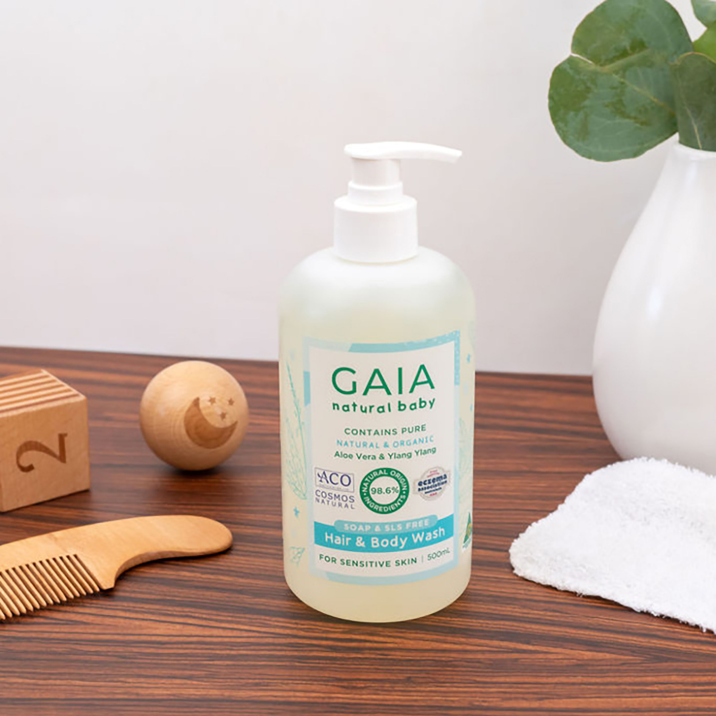 GAIA NATURAL HAIR AND BODY WASH 500ML - Image 6