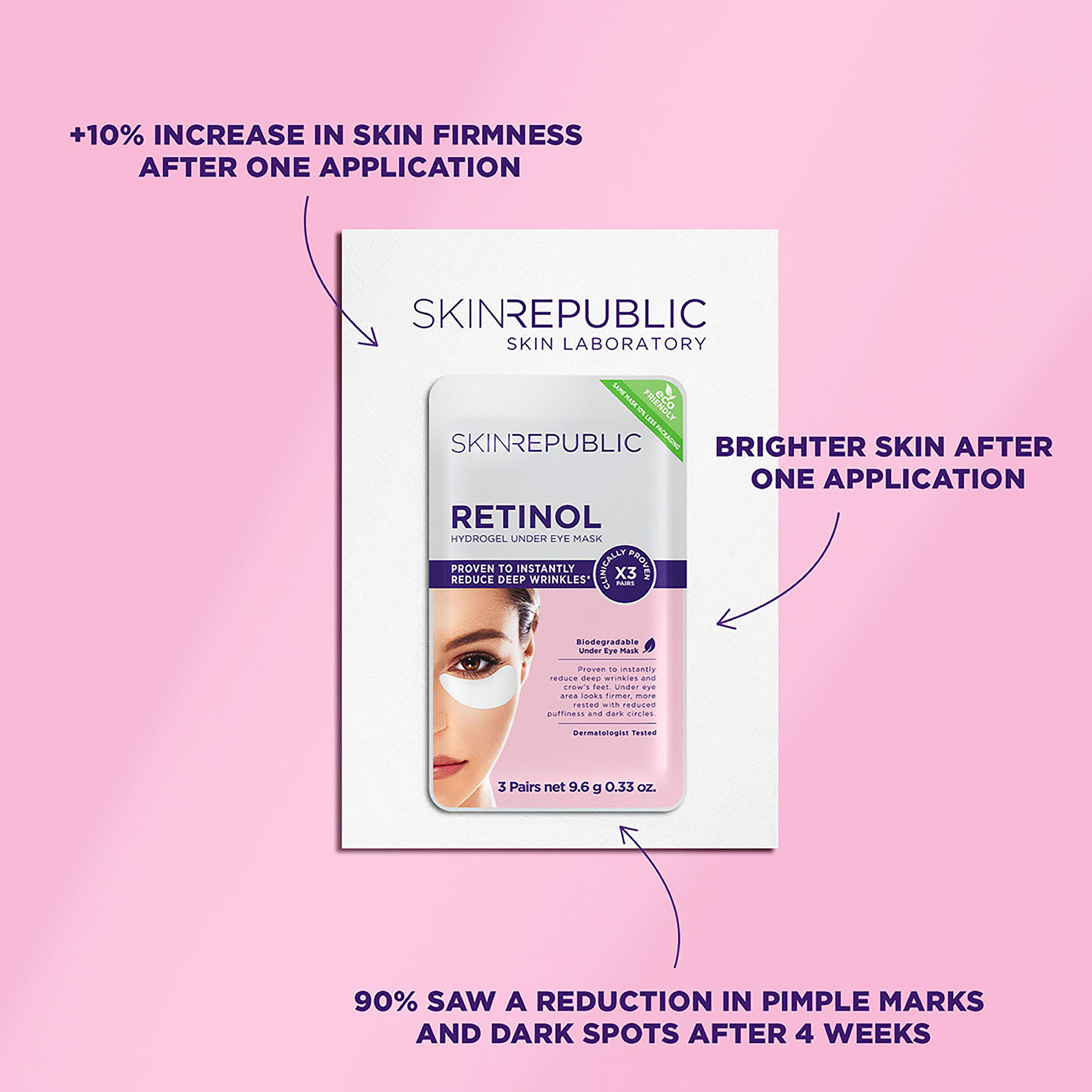 SKIN REPUBLIC RETINOL EYE PATCH 3 PACK - Image 4