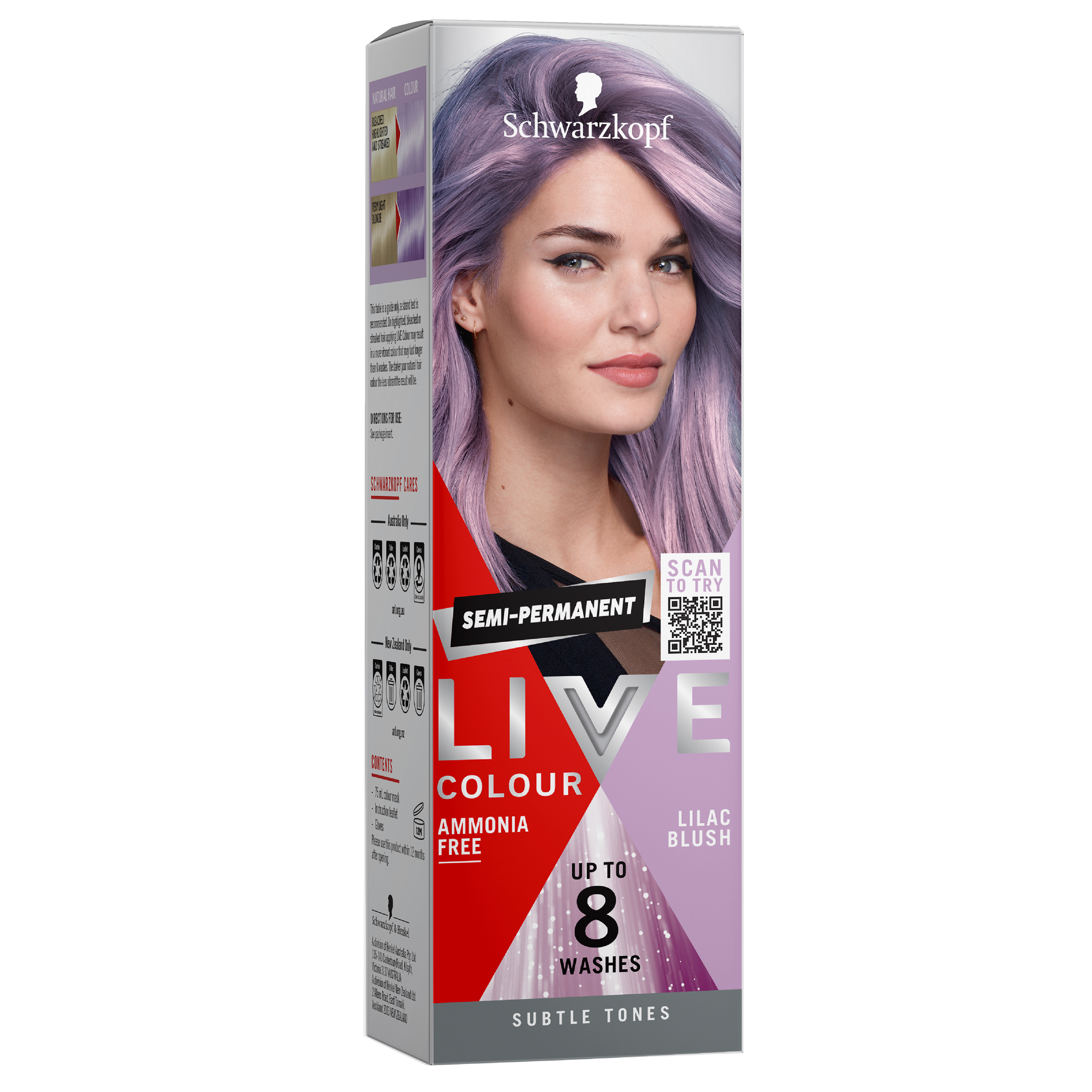 SCHWARZKOPF LIVE COLOUR LILAC BLUSH 75ML