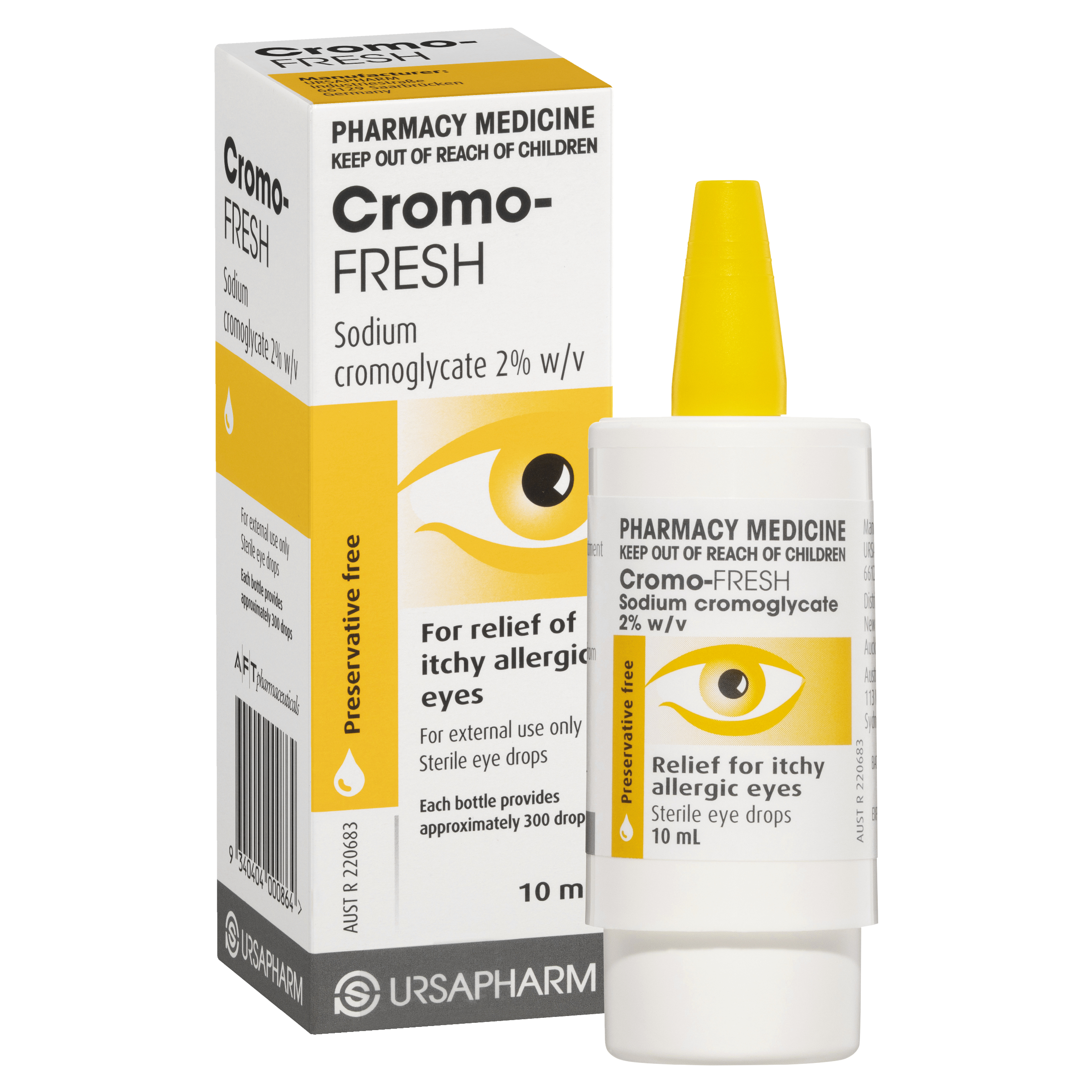 CROMO-FRESH ALLERGY EYE DROPS 10ML - Image 10