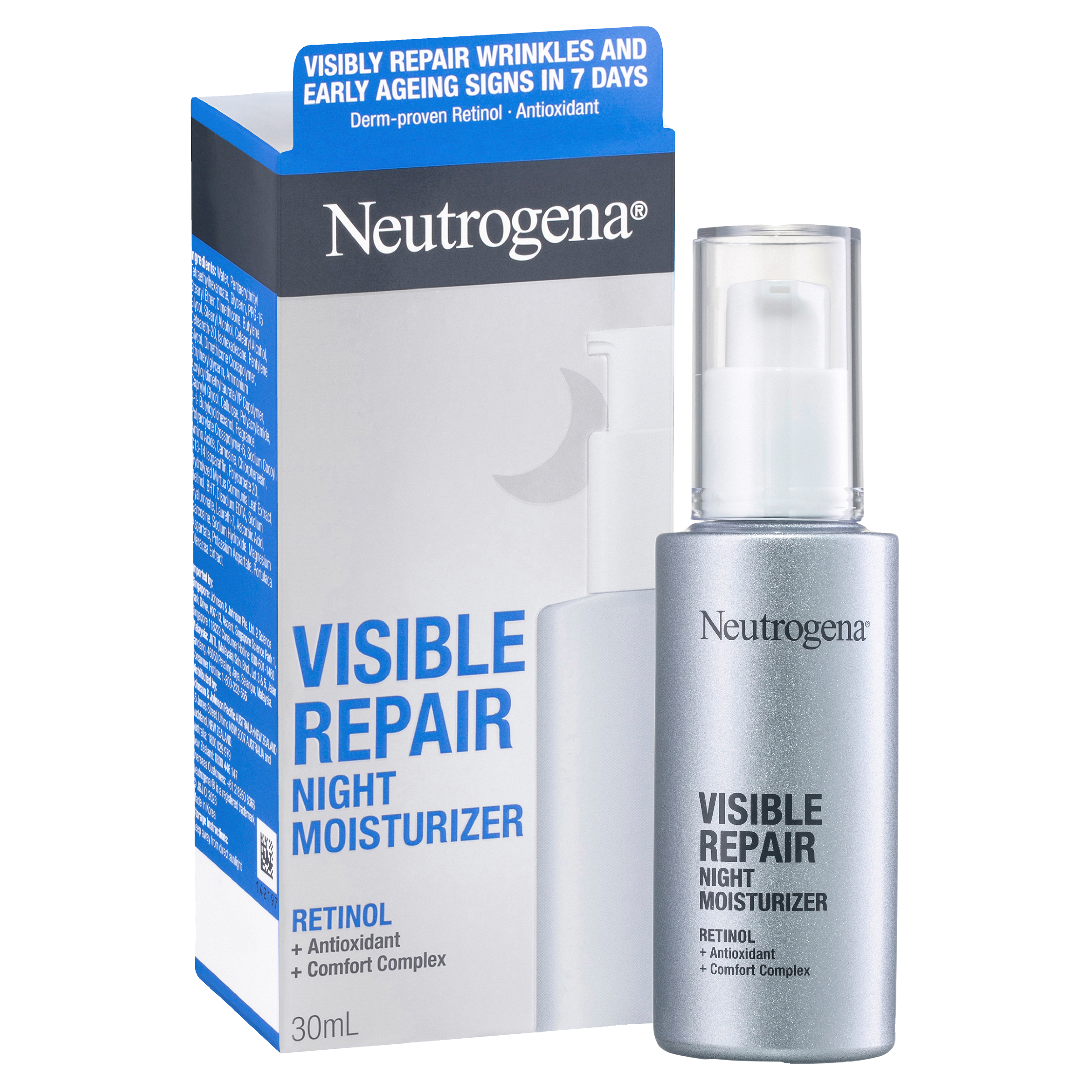 NEUTROGENA VISIBLE REPAIR NIGHT MOISTURISER 30ML