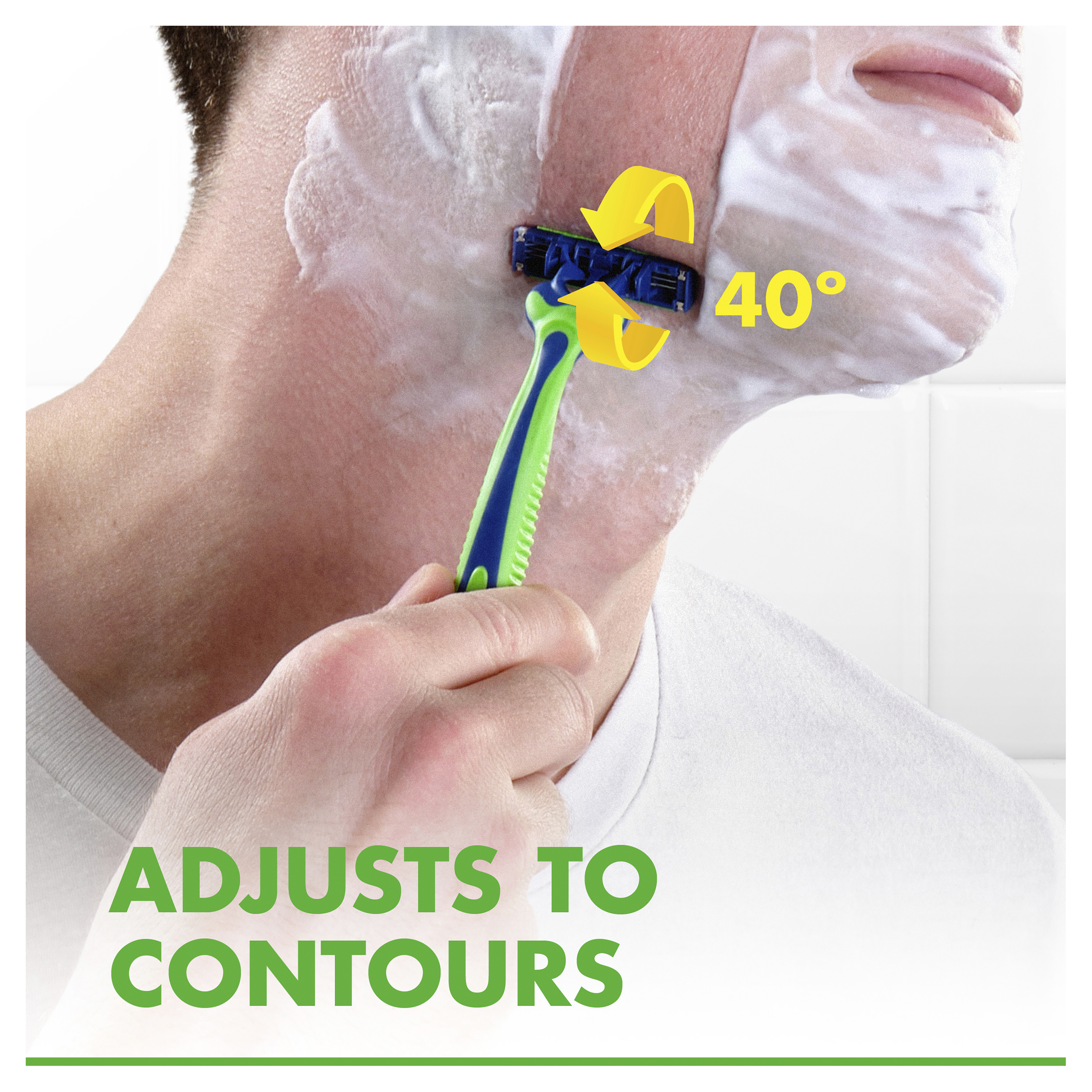 GILLETTE SENSOR 3 SENSITIVE DISPOSABLE RAZORS 4 PACK - Image 6