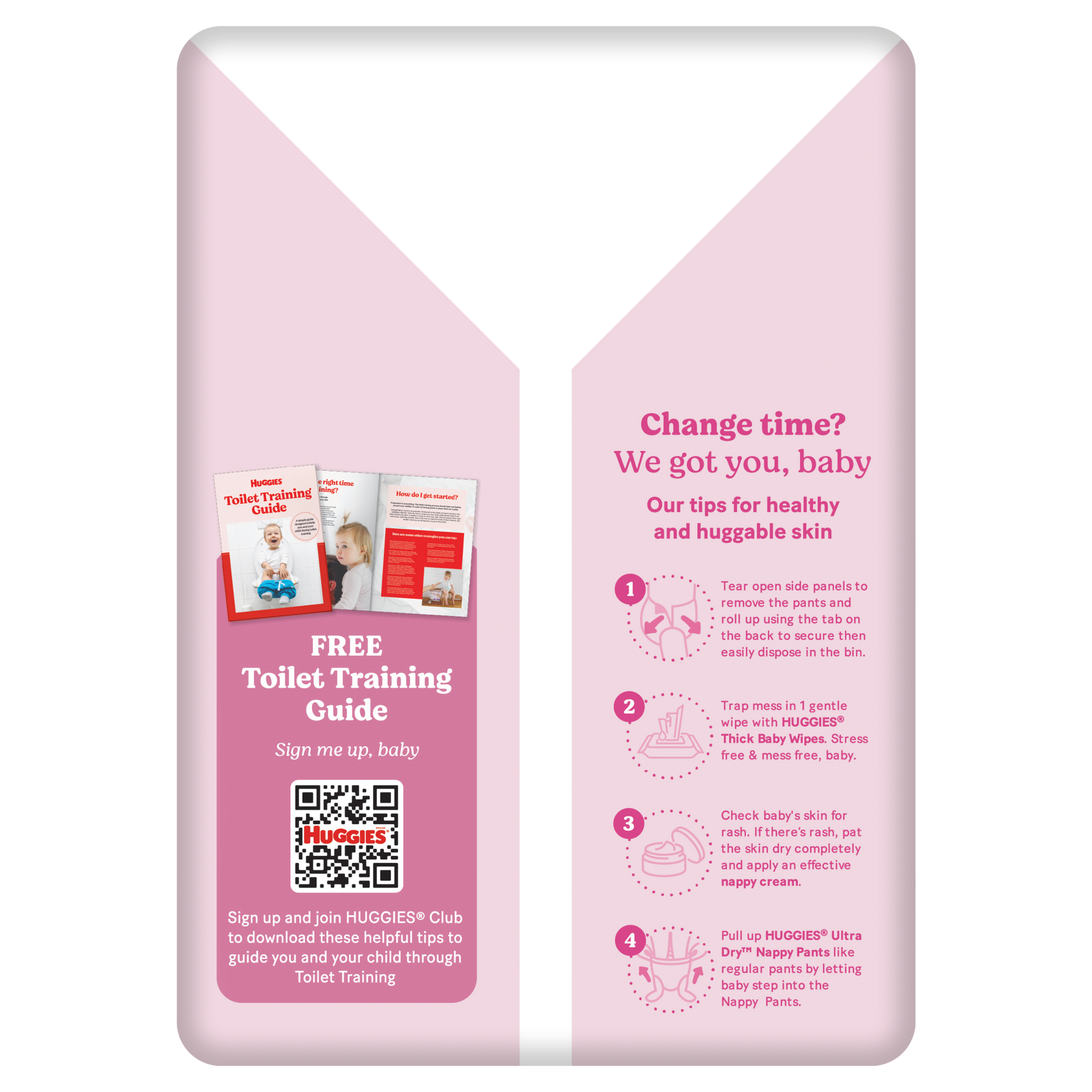 HUGGIES ULTRADRY NAPPY PANTS JUNIOR GIRL 24 PACK - Image 3