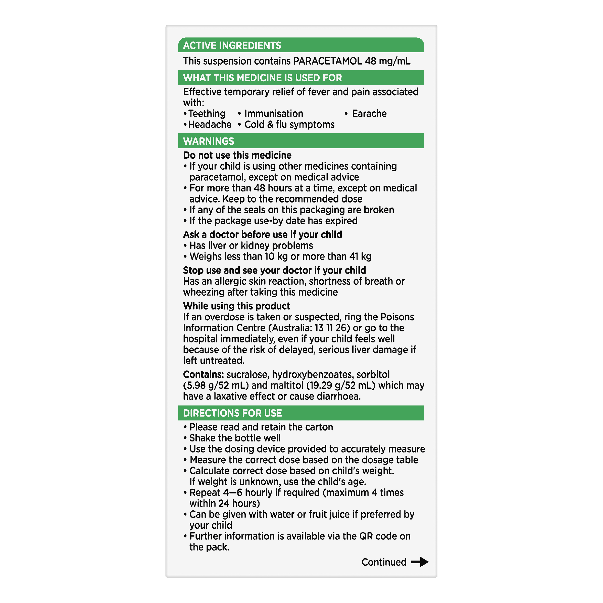 PANADOL CHILDREN 5 YEAR - 12 YEARS STRAWBERRY SUSPENSION 200ML - Image 3