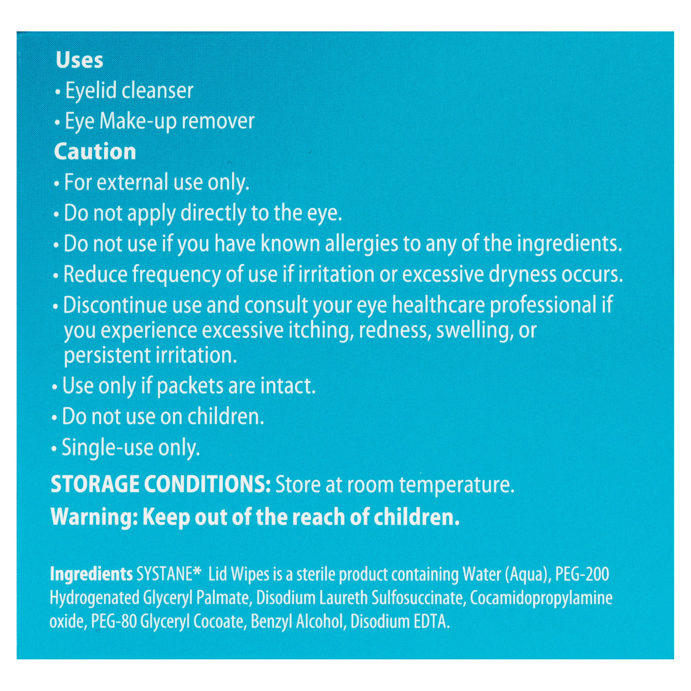 SYSTANE EYE LID WIPES 30 PACK - Image 3