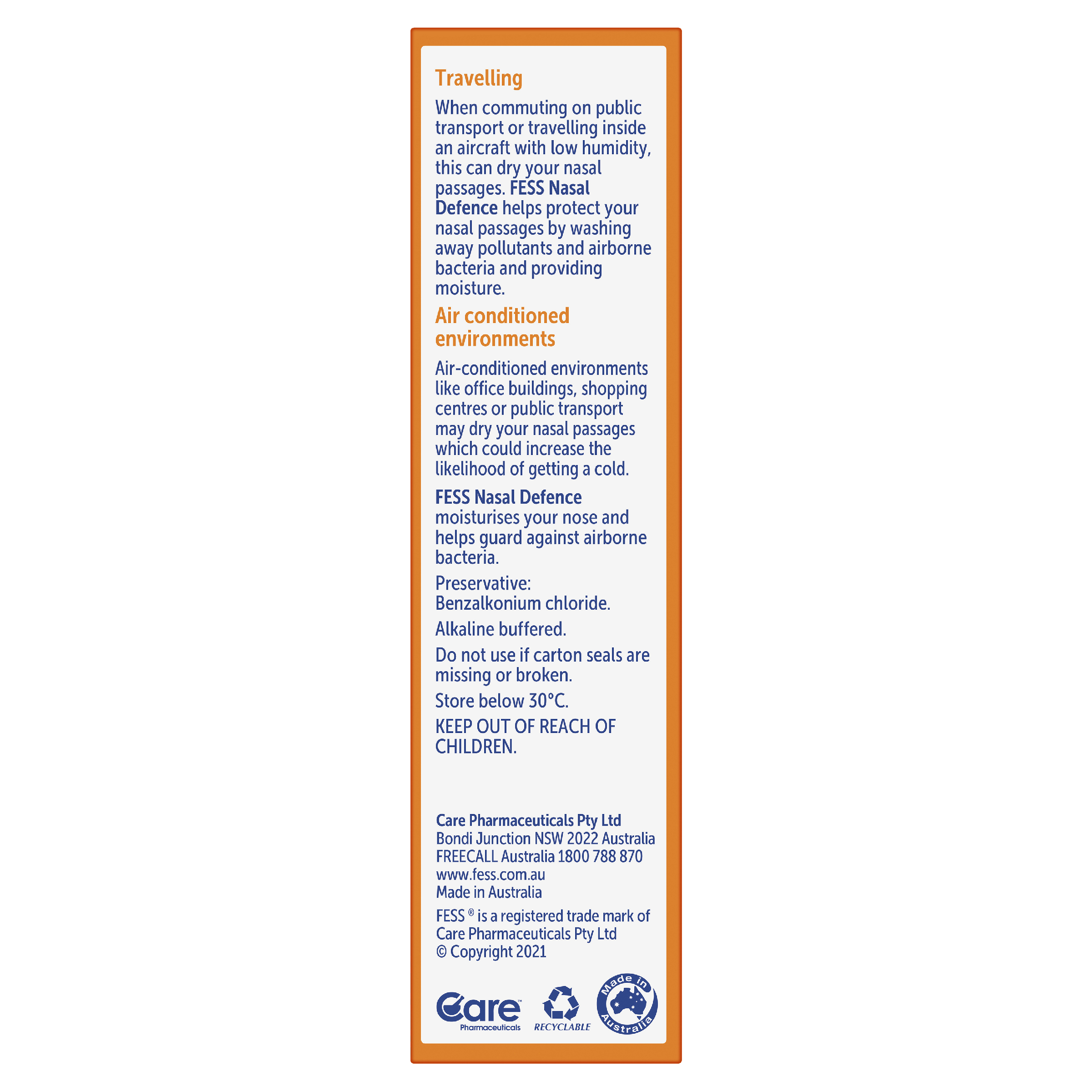 FESS NASAL DEFENCE SPRAY 30ML - Image 6