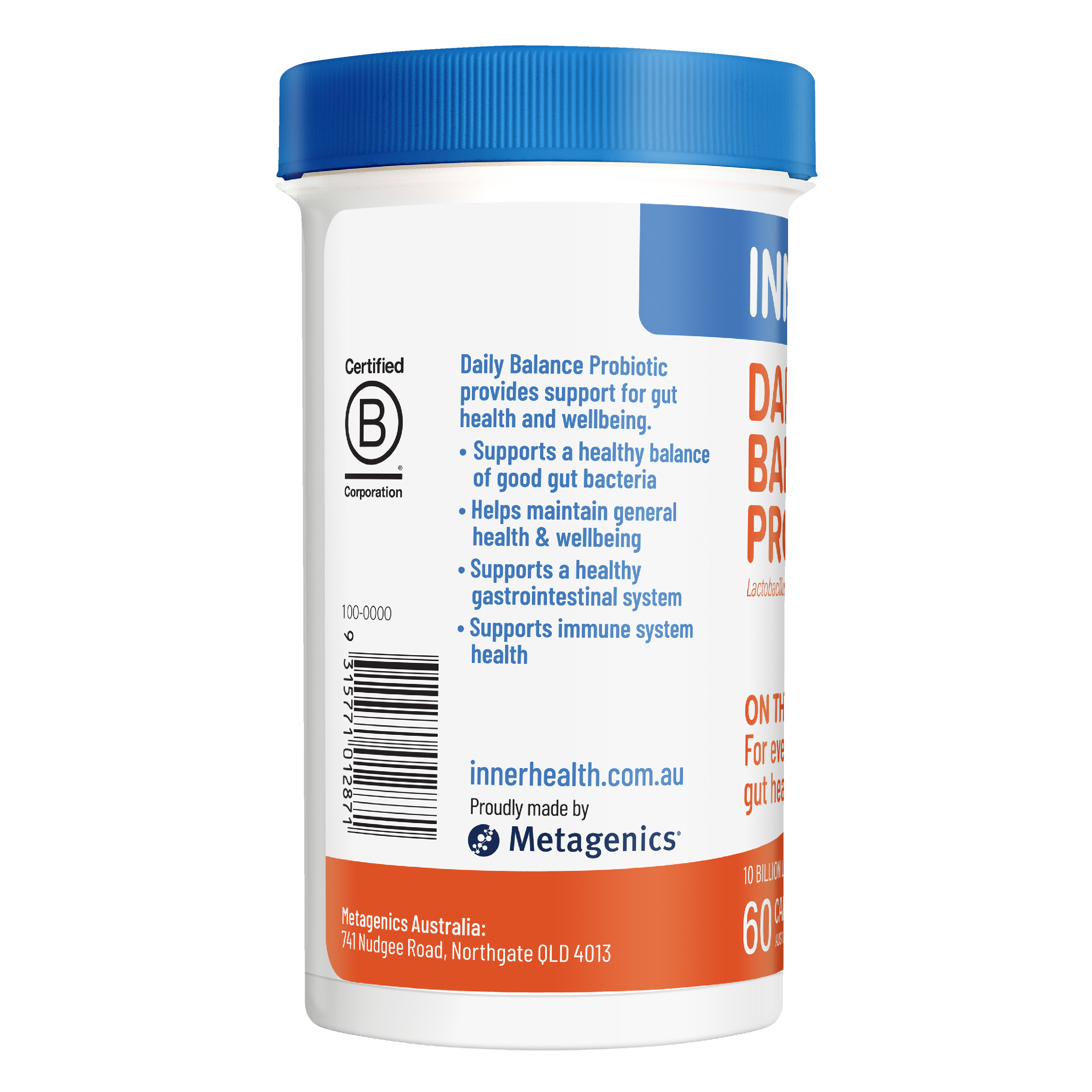 INNER HEALTH DAILY BALANCE PROBIOTIC 60 CAPSULES - Image 4