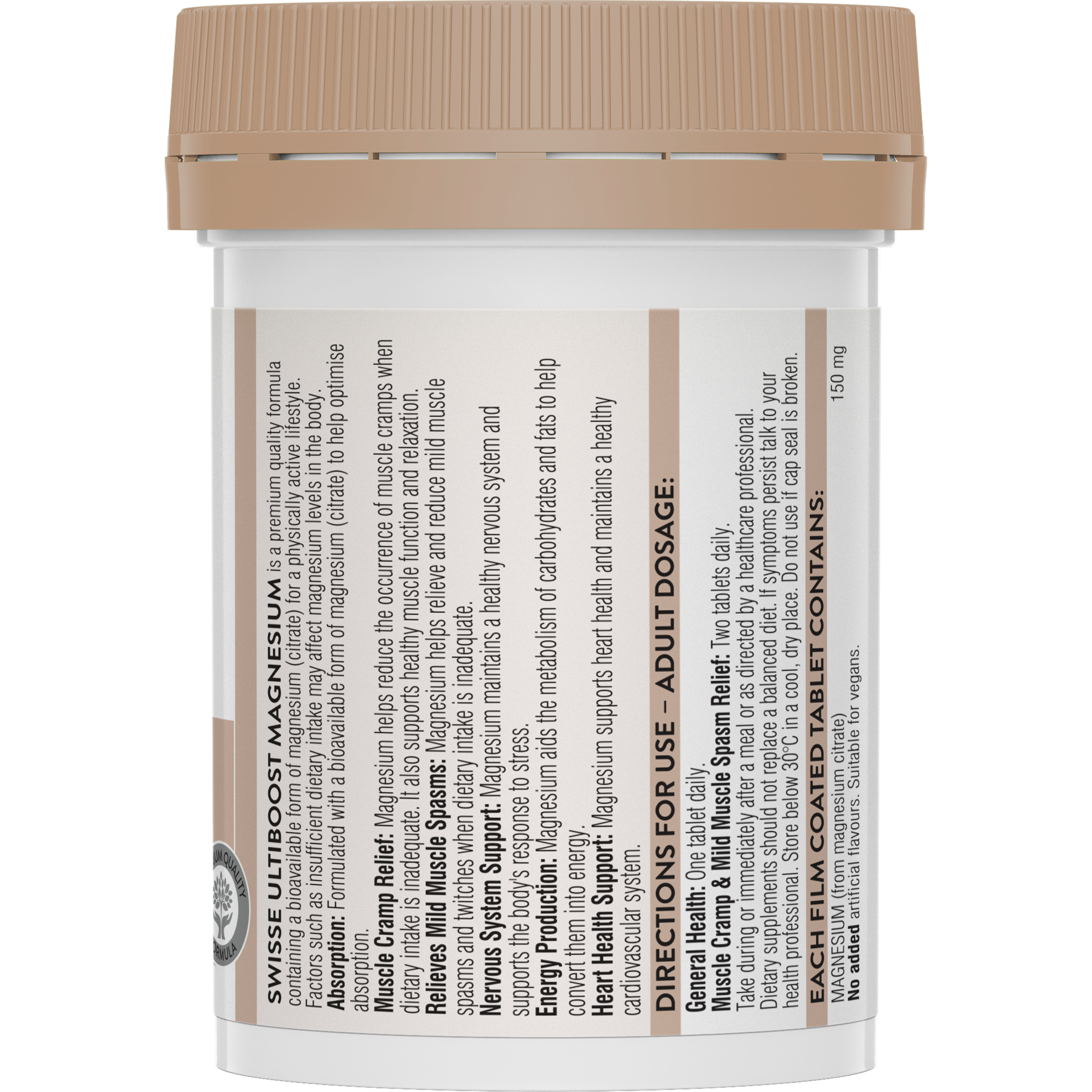 SWISSE ULTIBOOST MAGNESIUM 60 TABLETS - Image 2