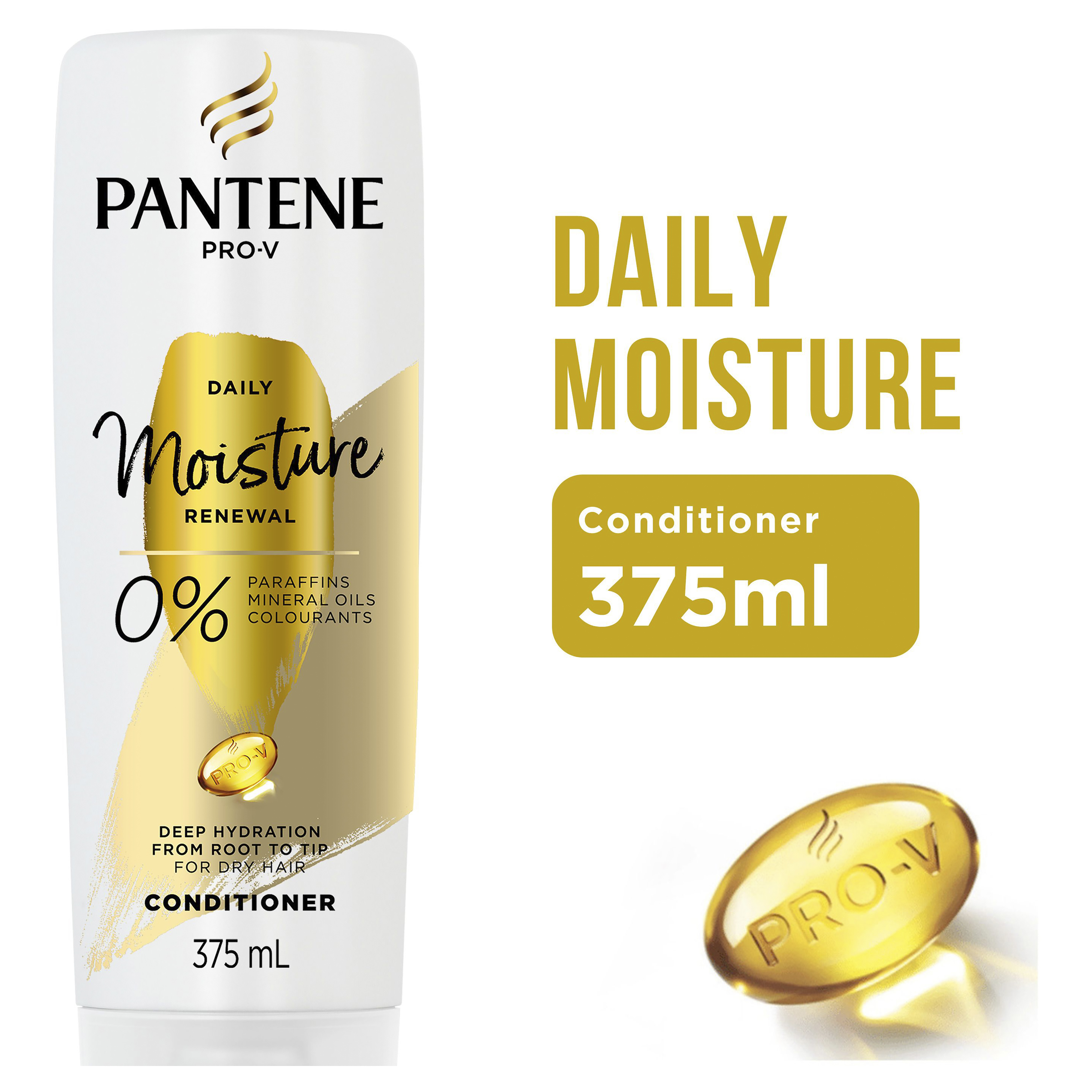 PANTENE PRO V DAILY MOISTURE RENEWAL CONDITIONER 375ML - Image 8