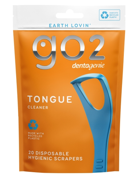 GO2 DENTAGENIE DISPOSIBLE TONGUE CLEANER 20 PACK