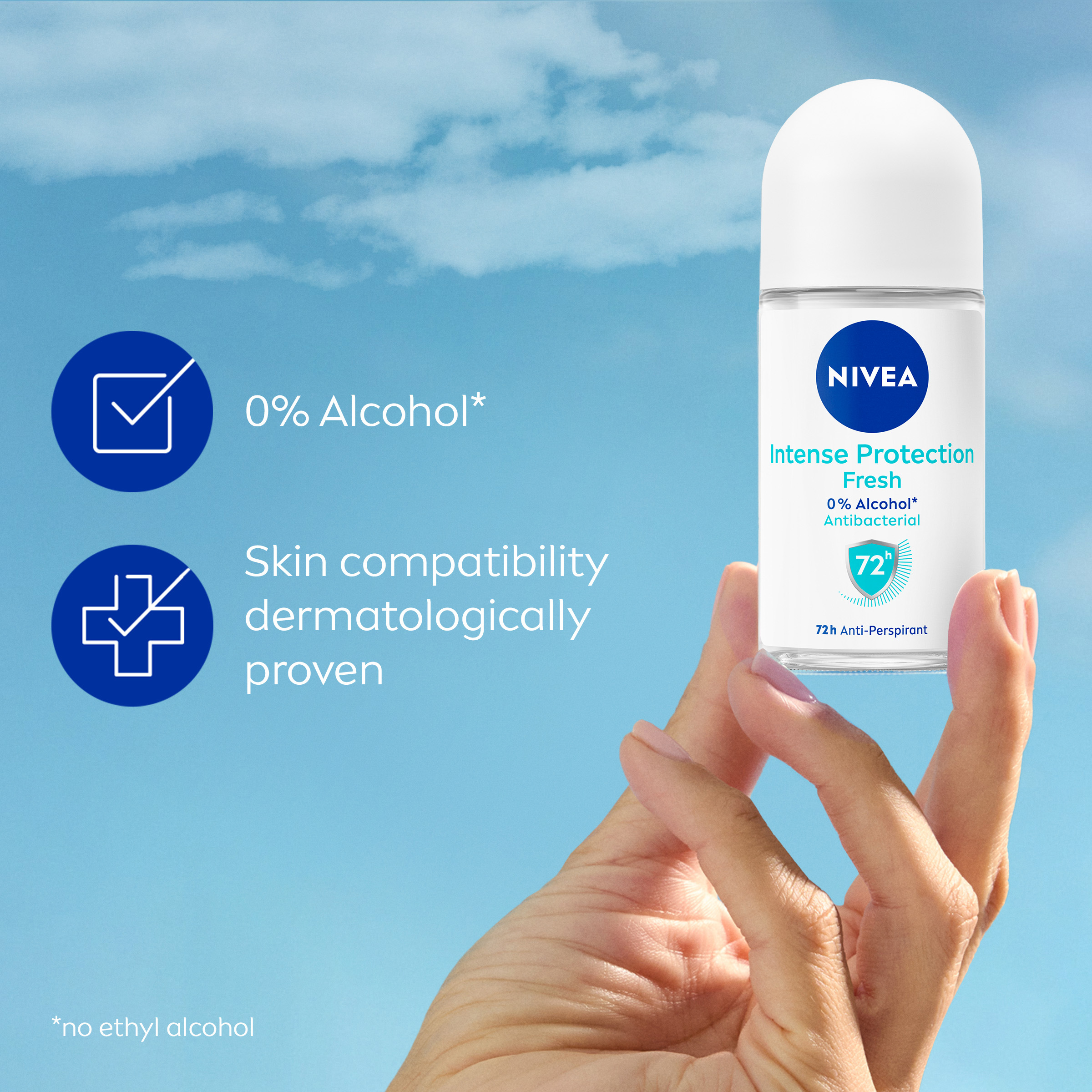 NIVEA WOMEN ANTIPERSPIRANT EVERYDAY ACTIVE FRESH ROLL ON 50ML - Image 5